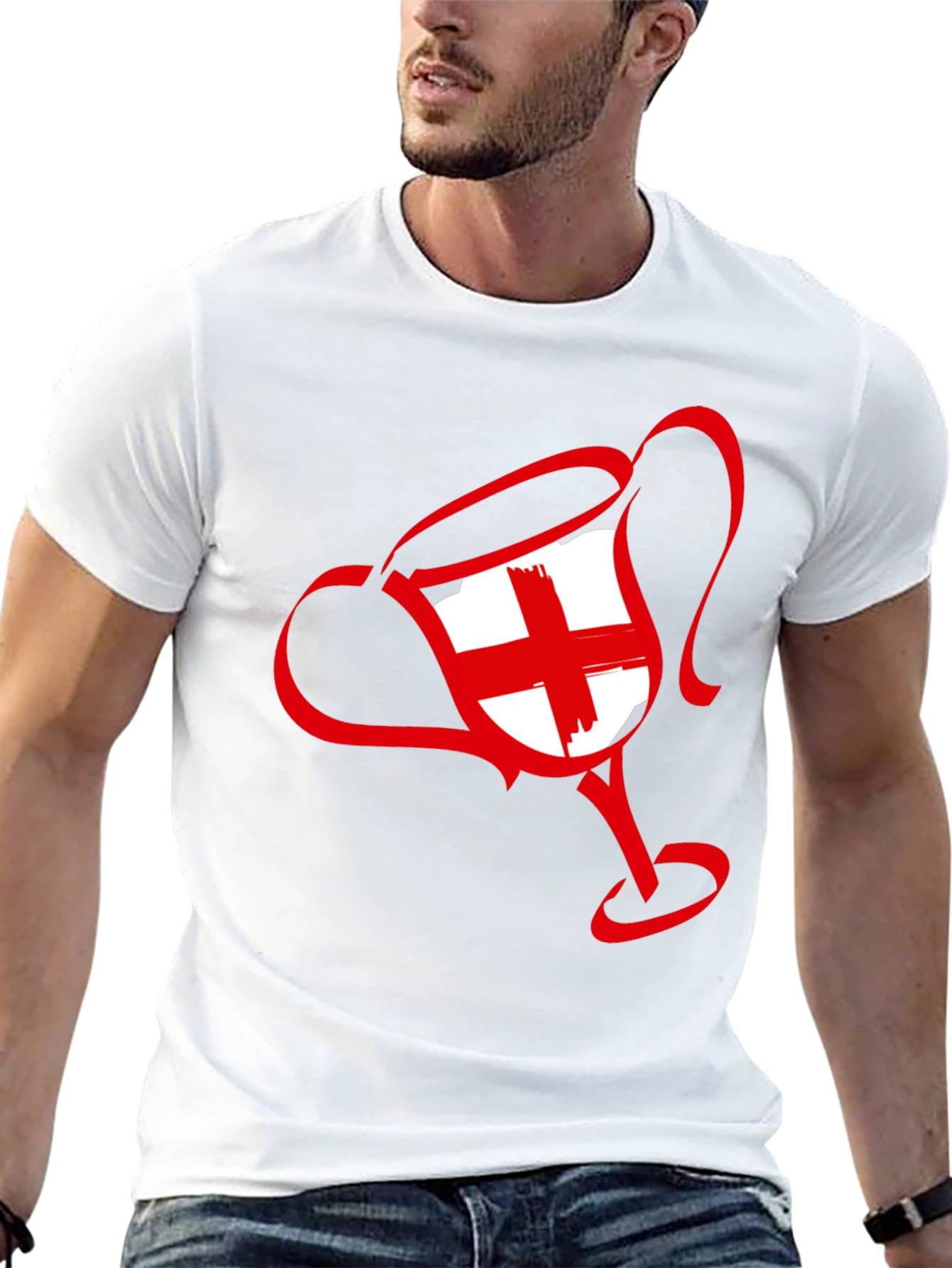 England Flag Trophy Graphic T-Shirt
