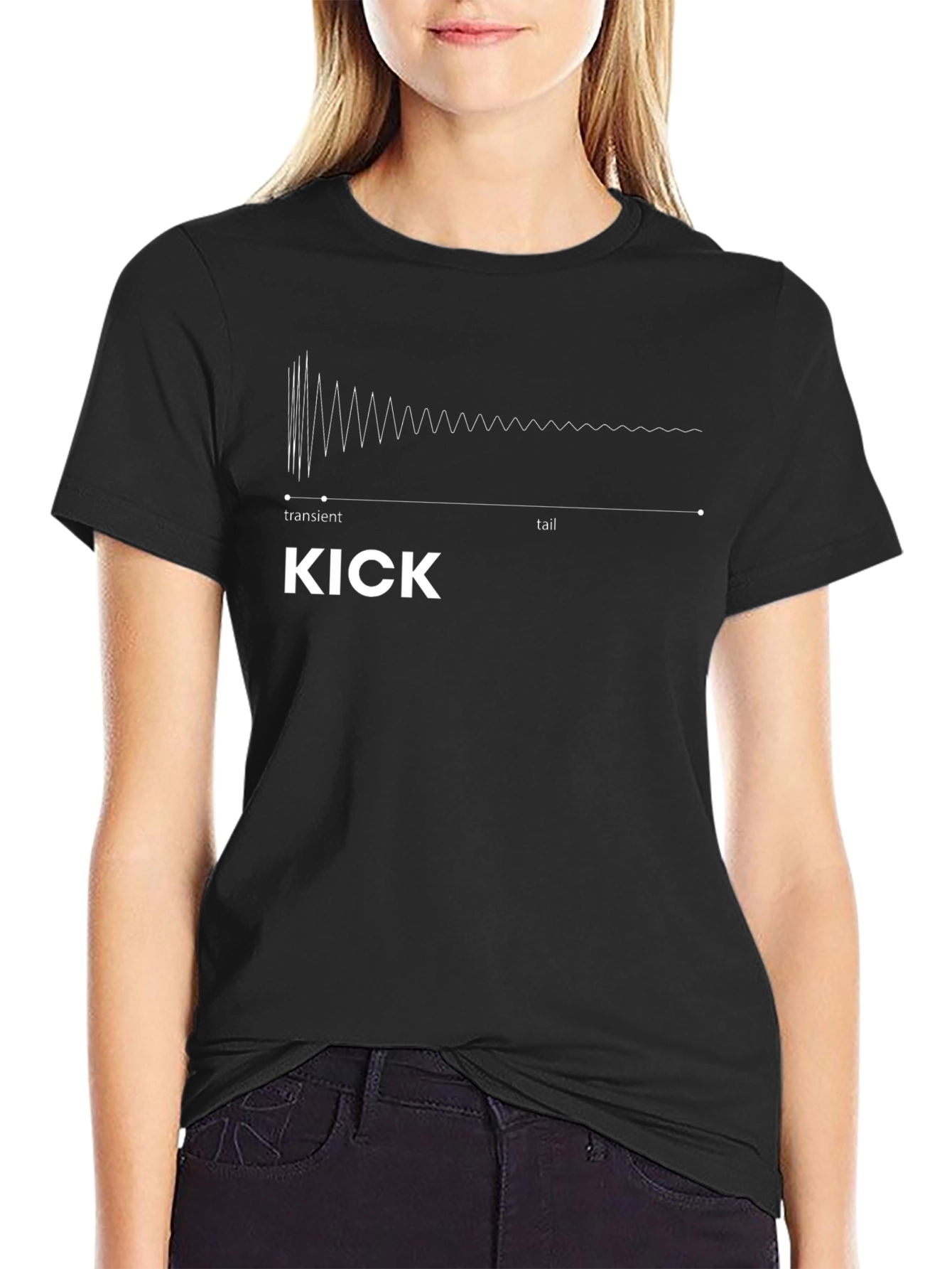 KICK Sound Wave T-Shirt - Music Producer Tee
