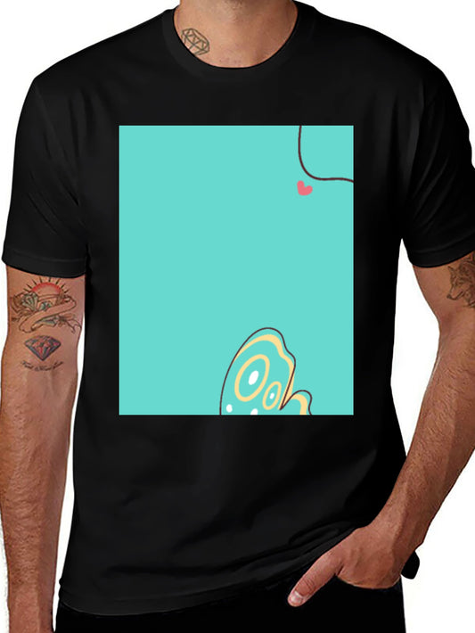 Funky Graphic Print Crew Neck T-Shirt