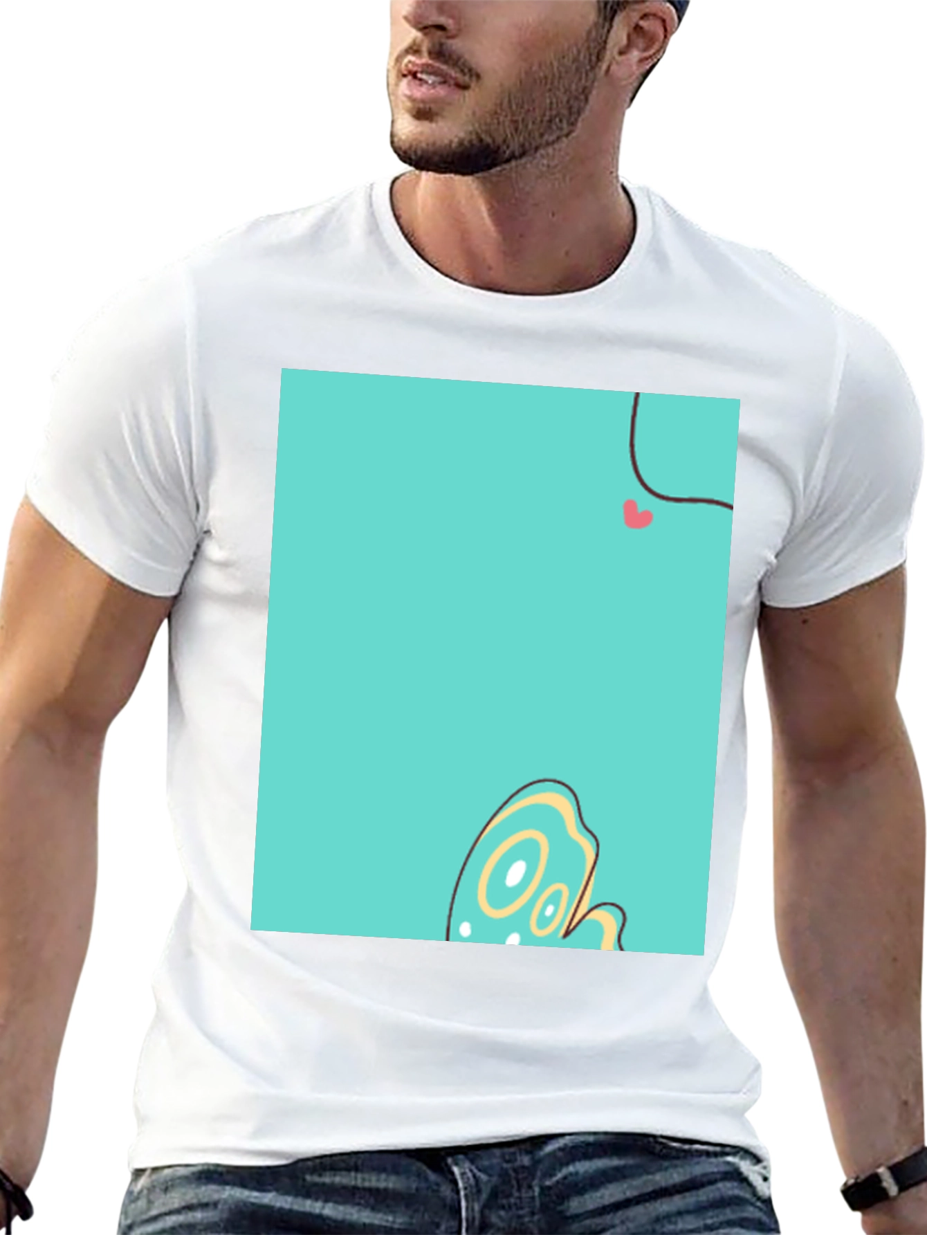 Funky Graphic Print Crew Neck T-Shirt