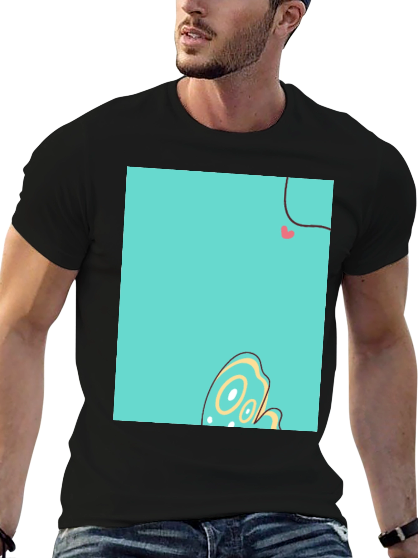 Funky Graphic Print Crew Neck T-Shirt