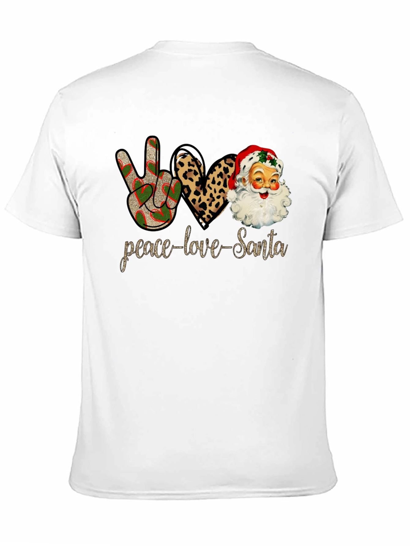 Peace Love Santa Christmas T-Shirt
