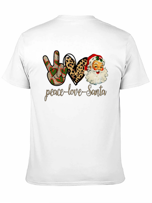 Peace Love Santa Christmas T-Shirt