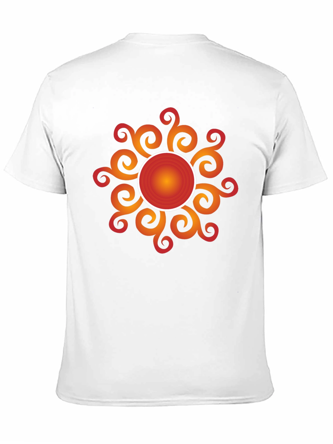Radiant Sunburst Graphic Tee - Stylish Black Cotton T-Shirt