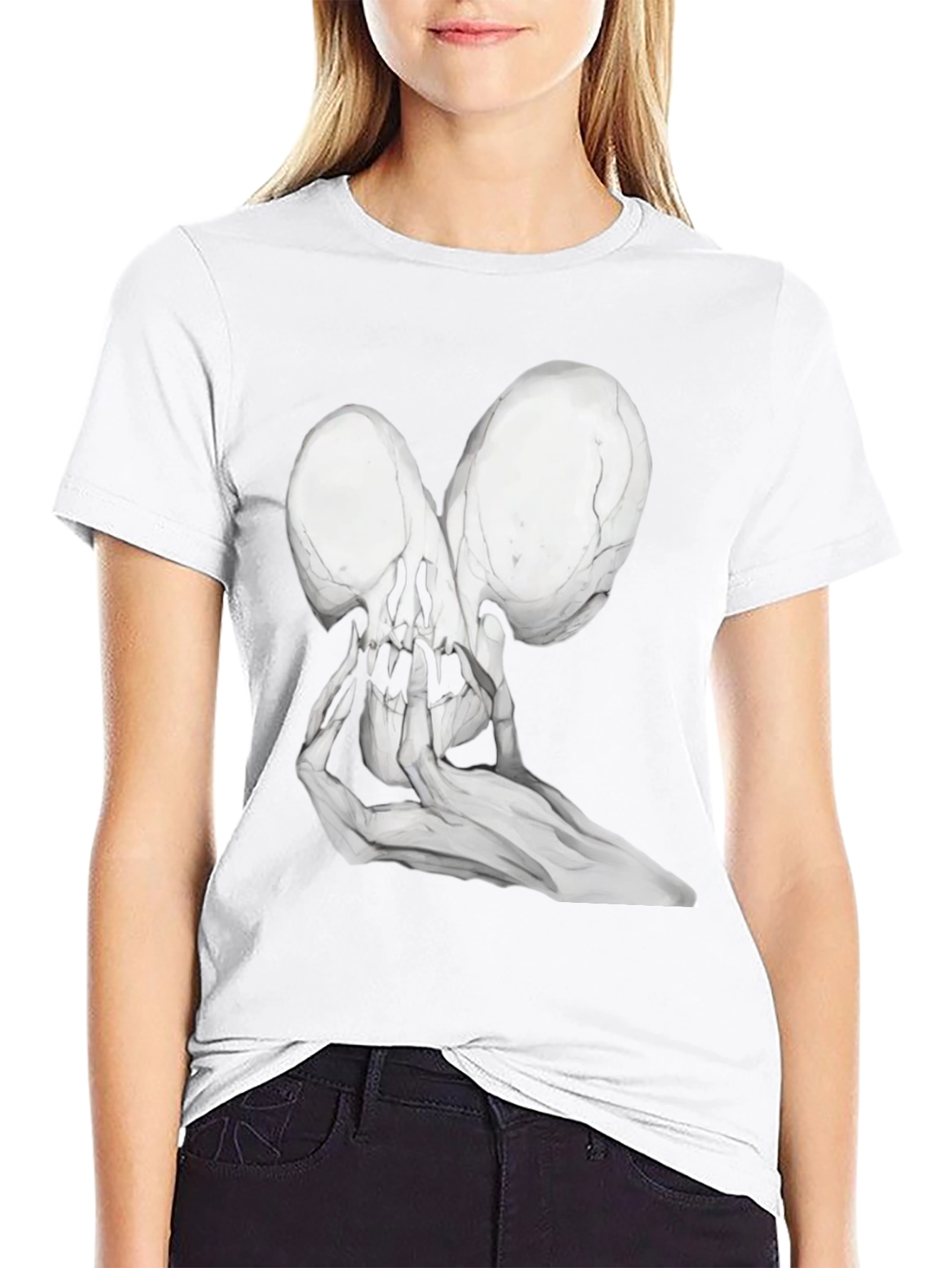 Skull Hands Black T-Shirt