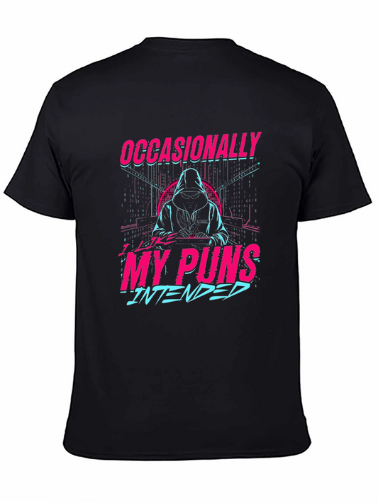 Occasionally My Puns Intended Graphic T-Shirt