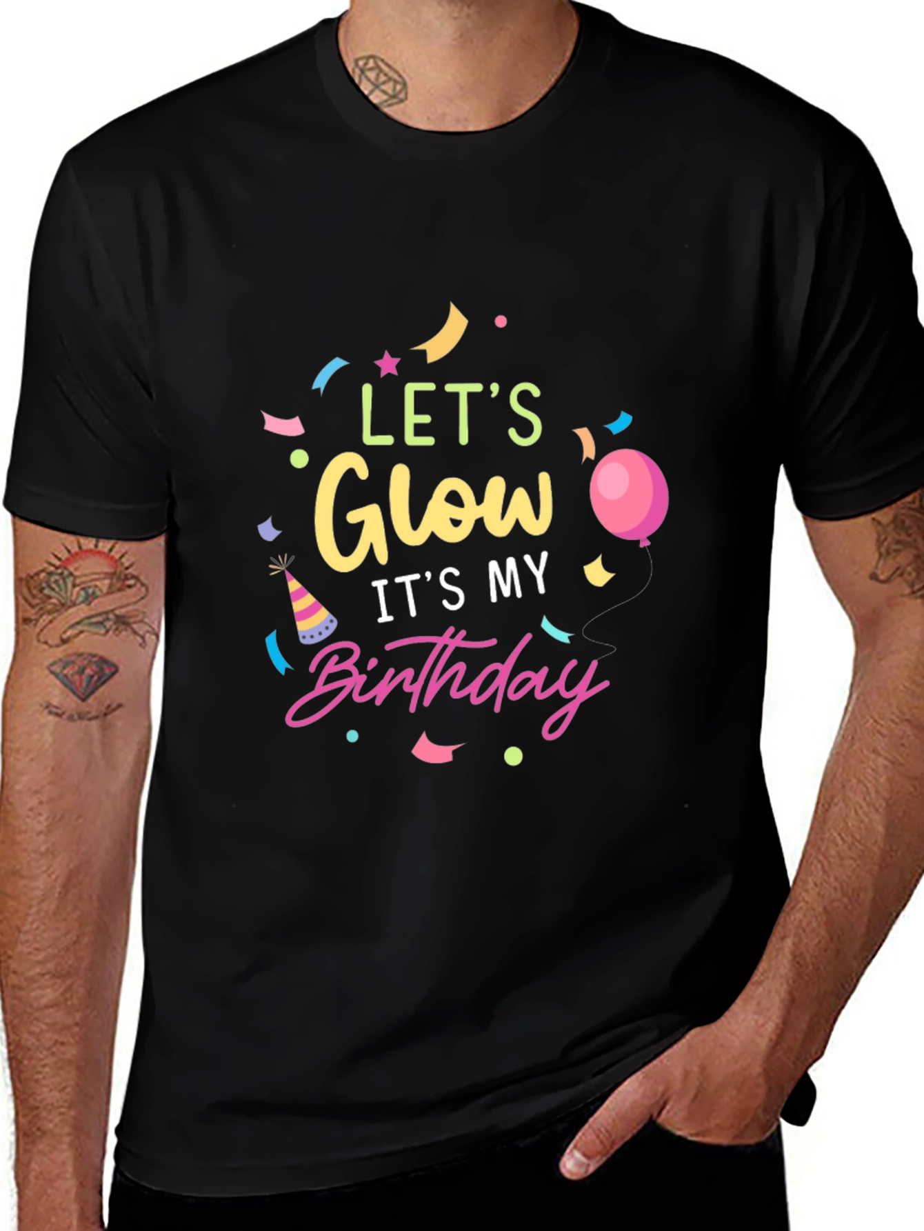Lets Glow Birthday T-Shirt