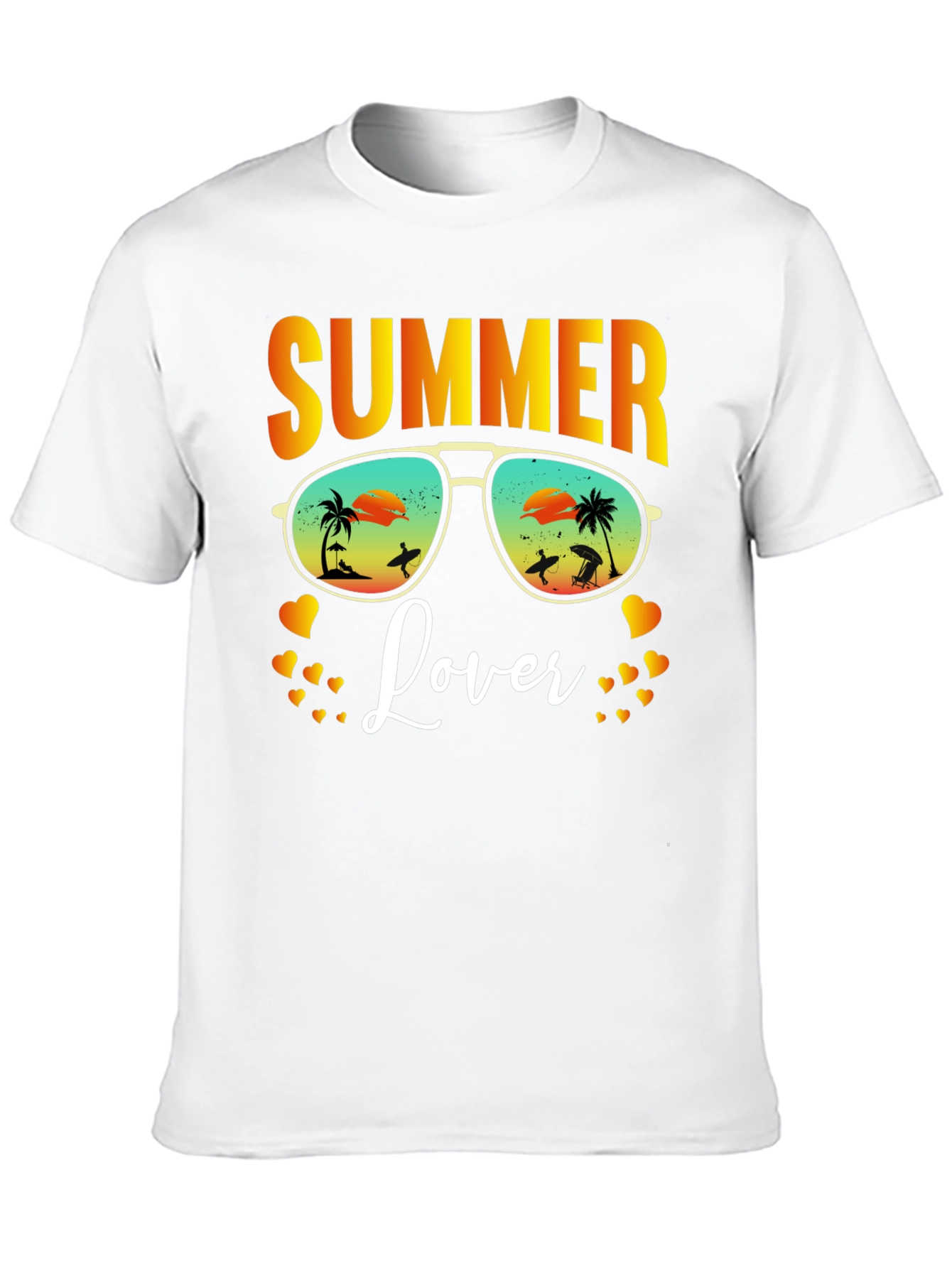 Summer Lover T-Shirt Beach Sunglasses Vacation Tee