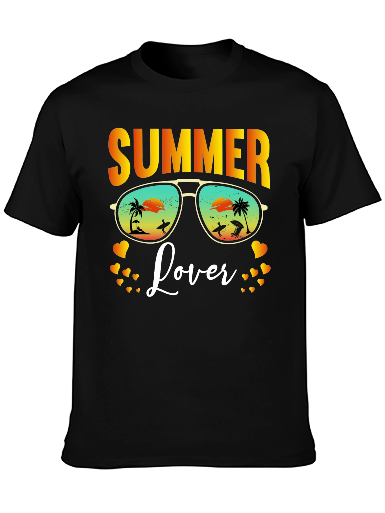 Summer Lover T-Shirt Beach Sunglasses Vacation Tee