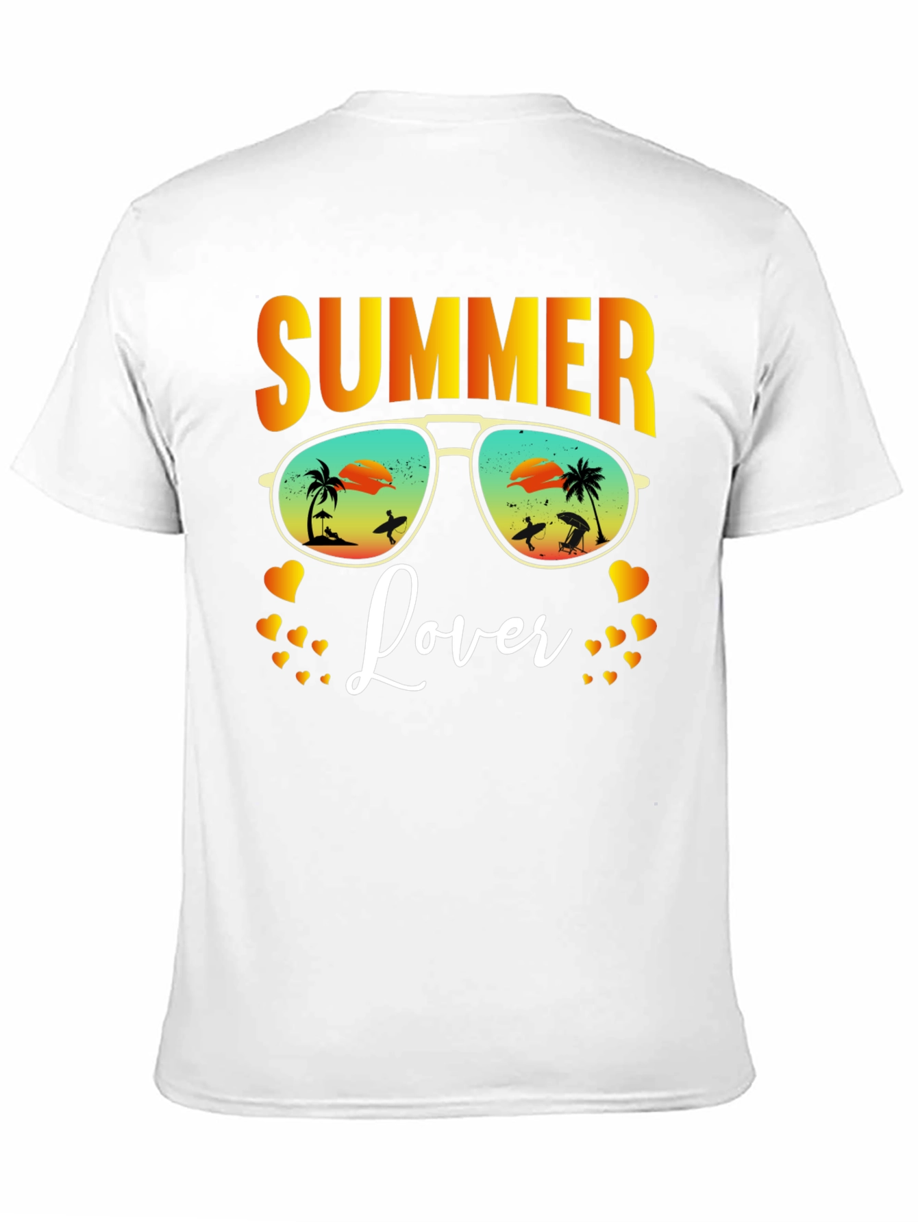 Summer Lover T-Shirt Beach Sunglasses Vacation Tee