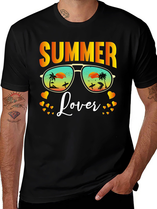 Summer Lover T-Shirt Beach Sunglasses Vacation Tee