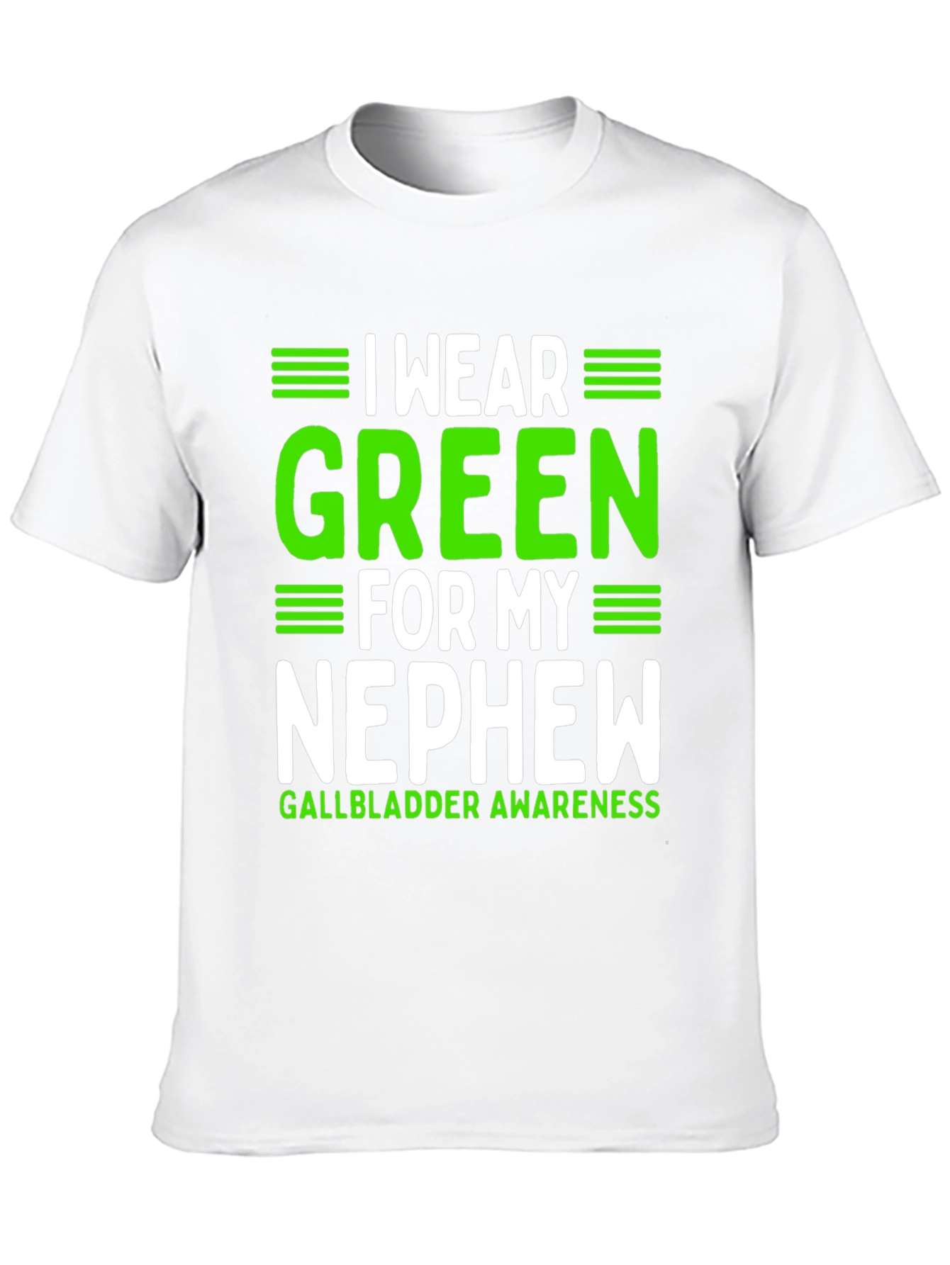 I Wear Green for My Nephew Awareness T-Shirt