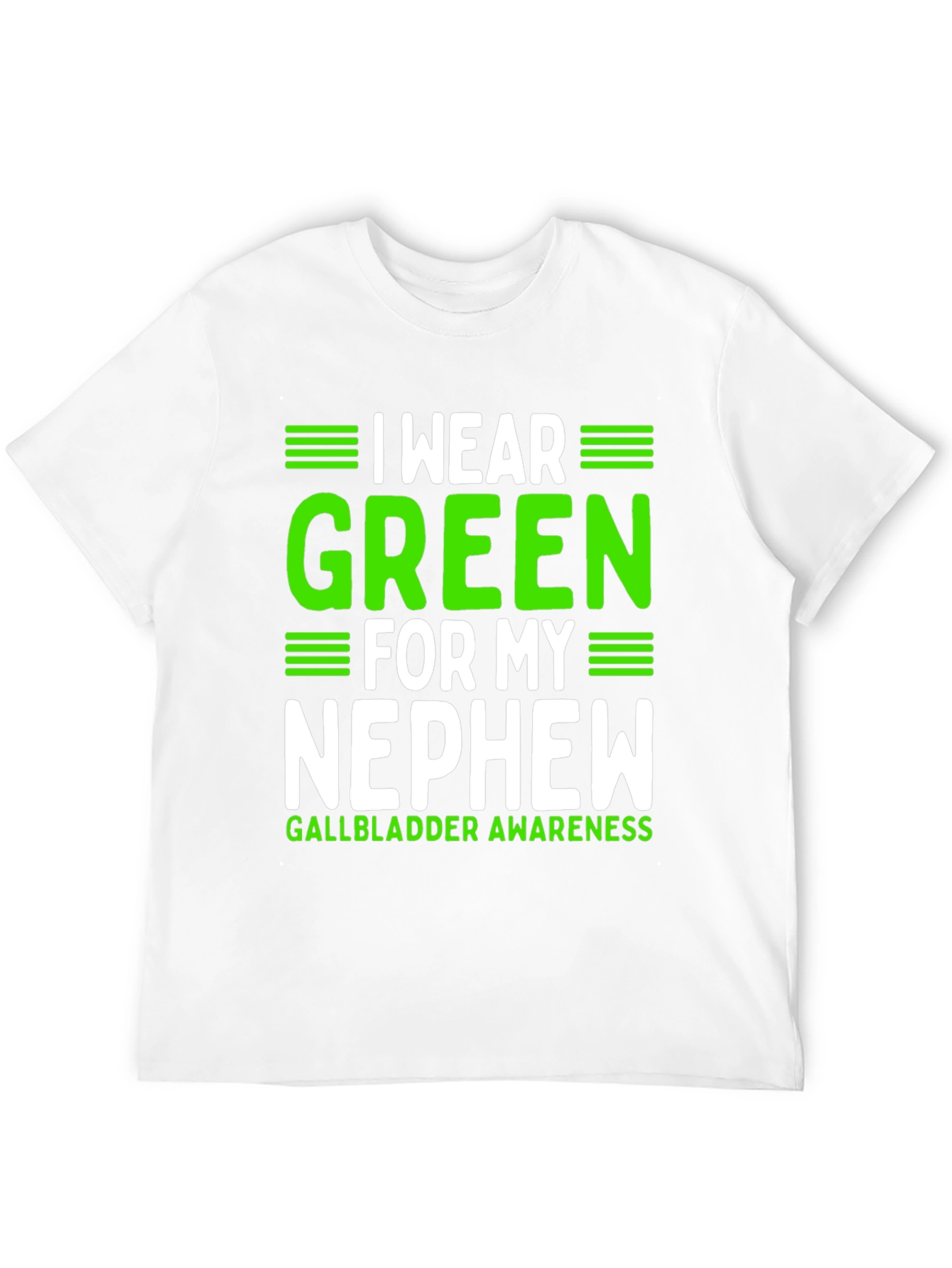 I Wear Green for My Nephew Awareness T-Shirt