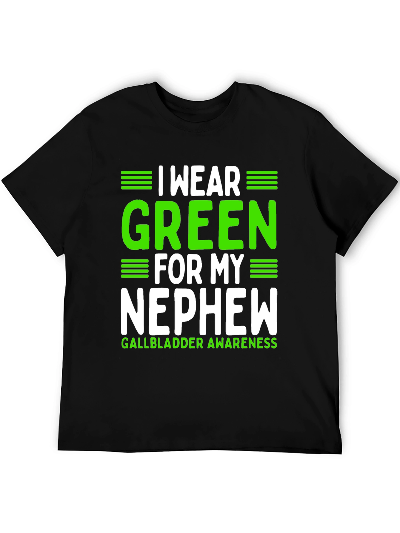 I Wear Green for My Nephew Awareness T-Shirt