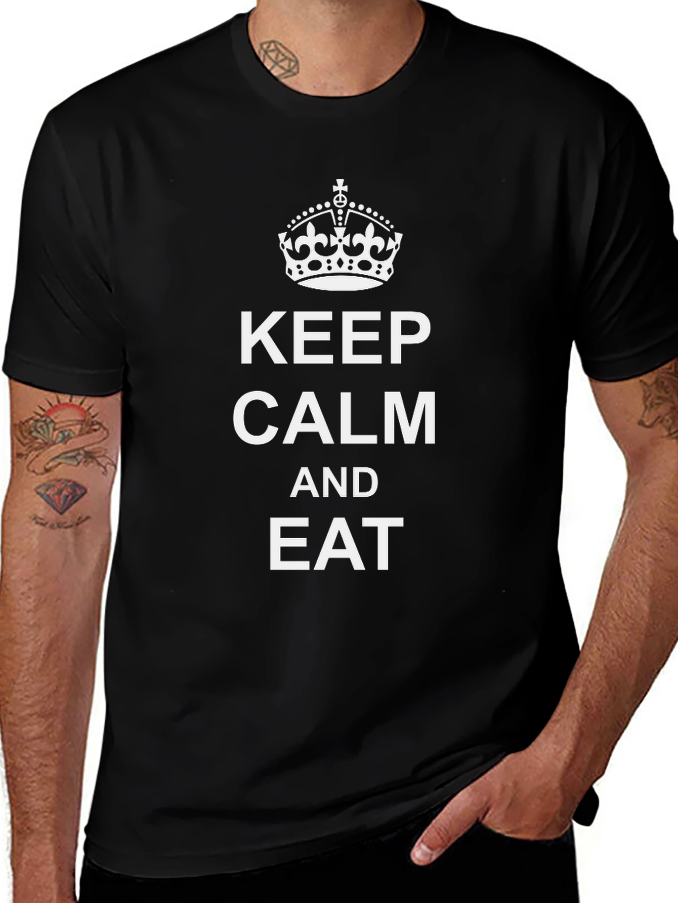 Keep Calm and Eat Black Tee