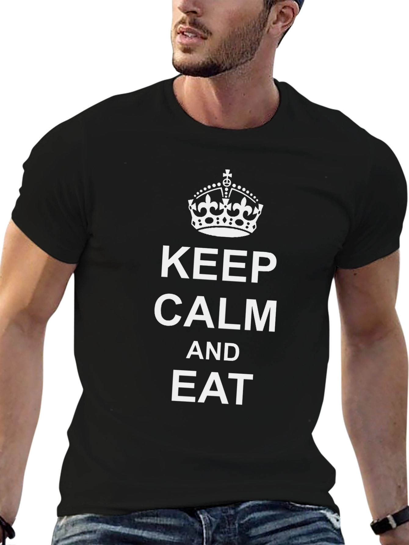 Keep Calm and Eat Black Tee