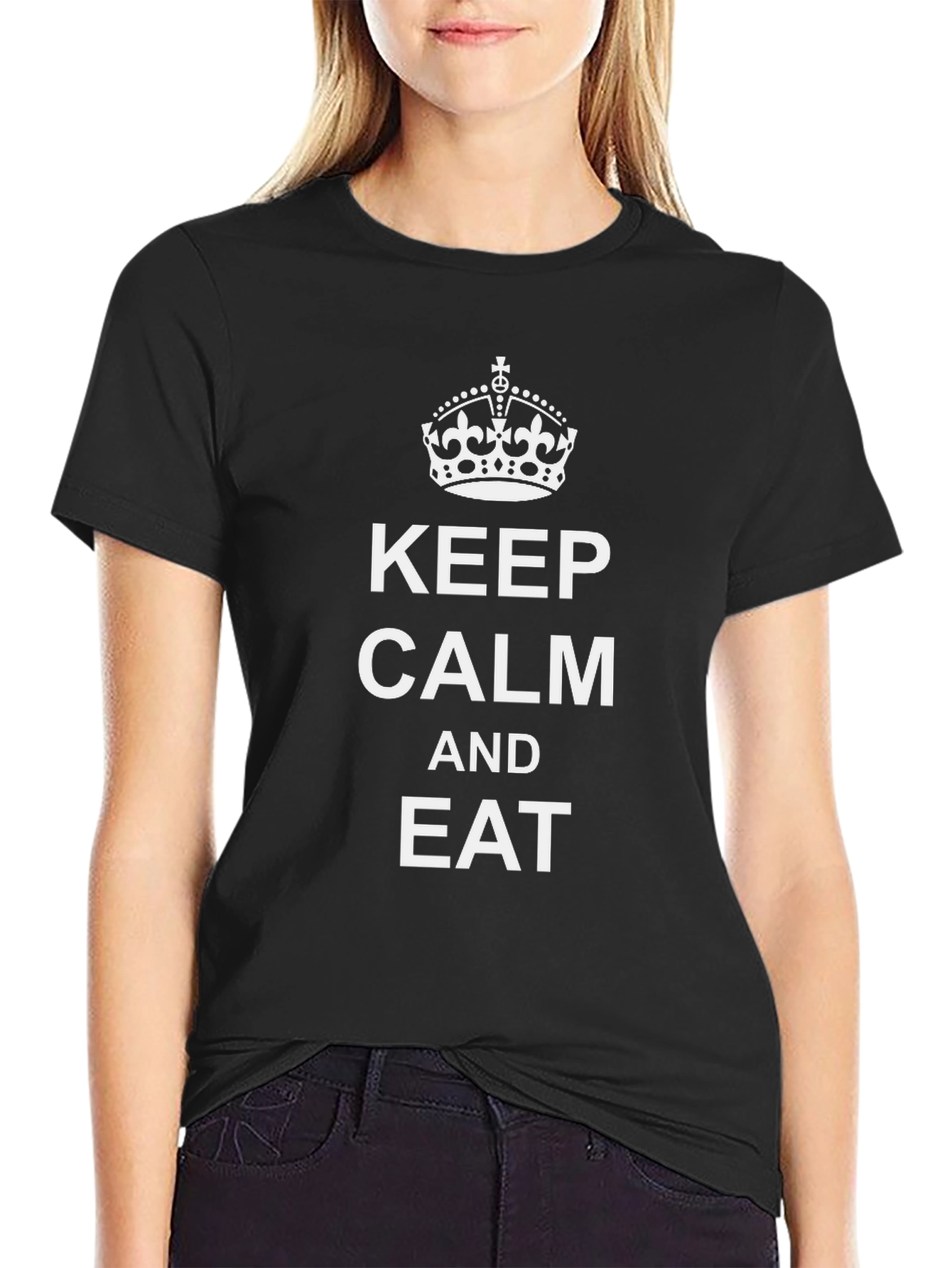 Keep Calm and Eat Black Tee