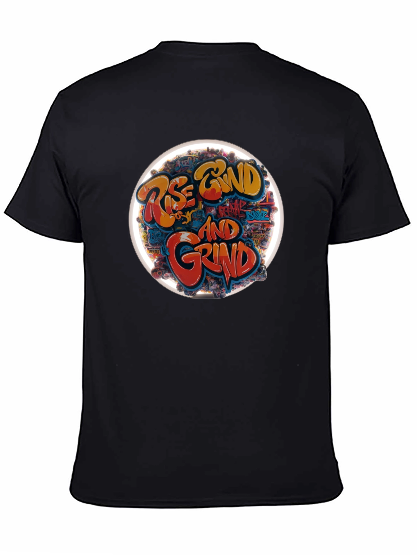 Rise & Grind Graphic T-Shirt - Black Casual Tee