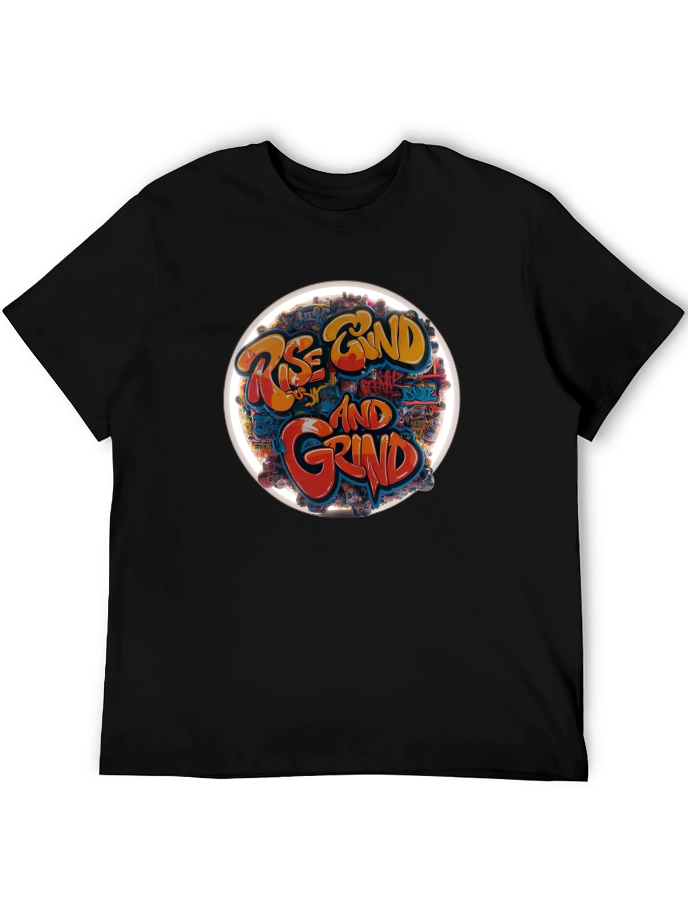 Rise & Grind Graphic T-Shirt - Black Casual Tee