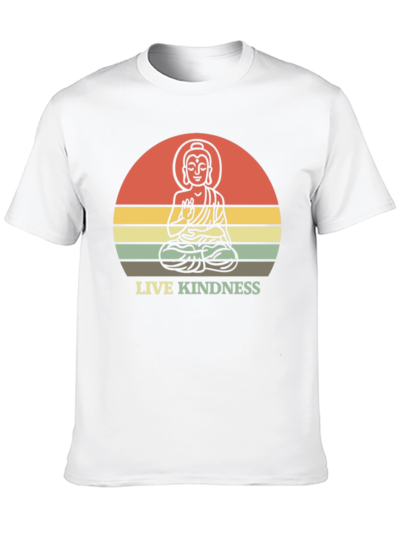 Live Kindness Buddha Graphic T-Shirt