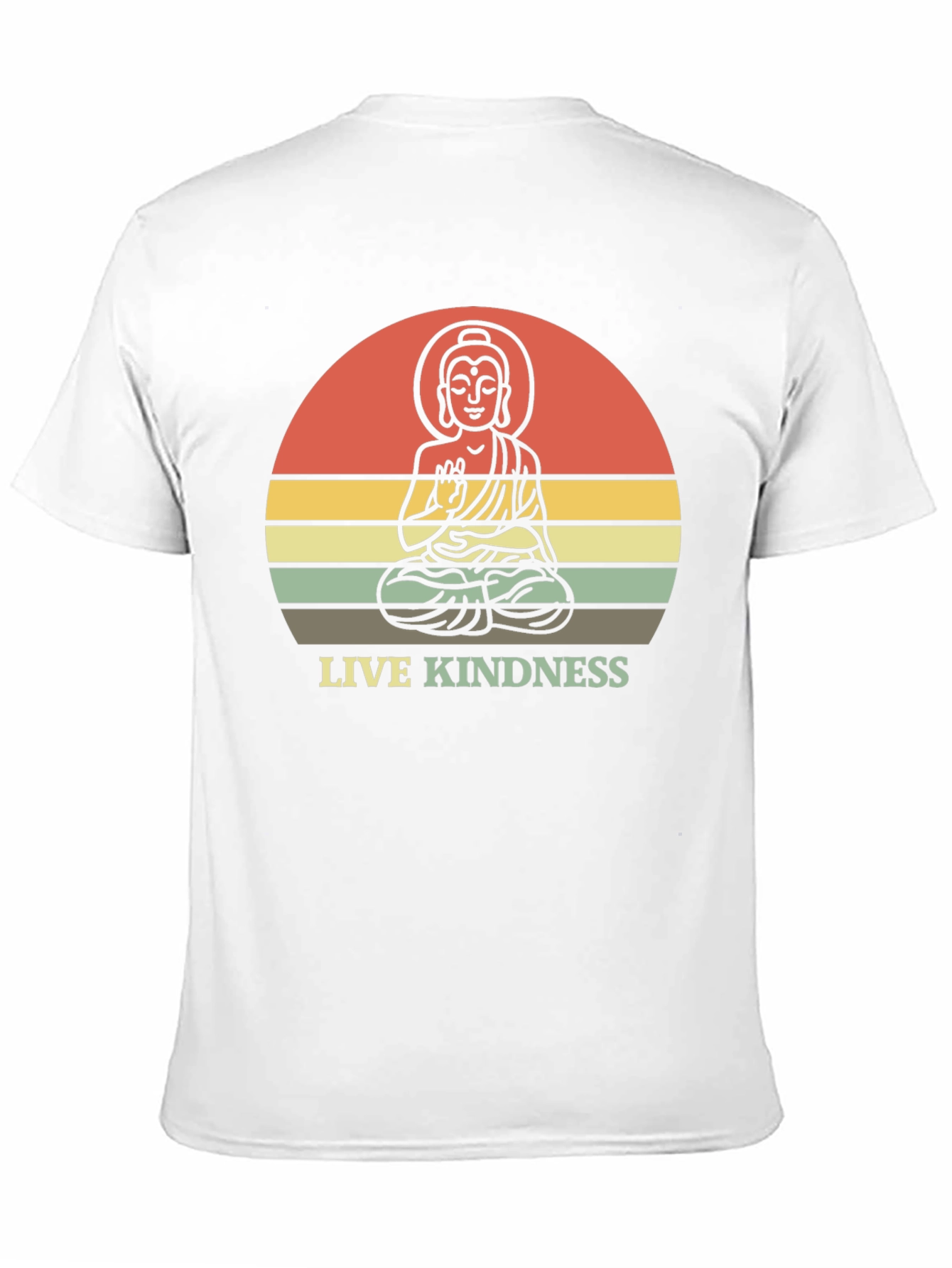 Live Kindness Buddha Graphic T-Shirt