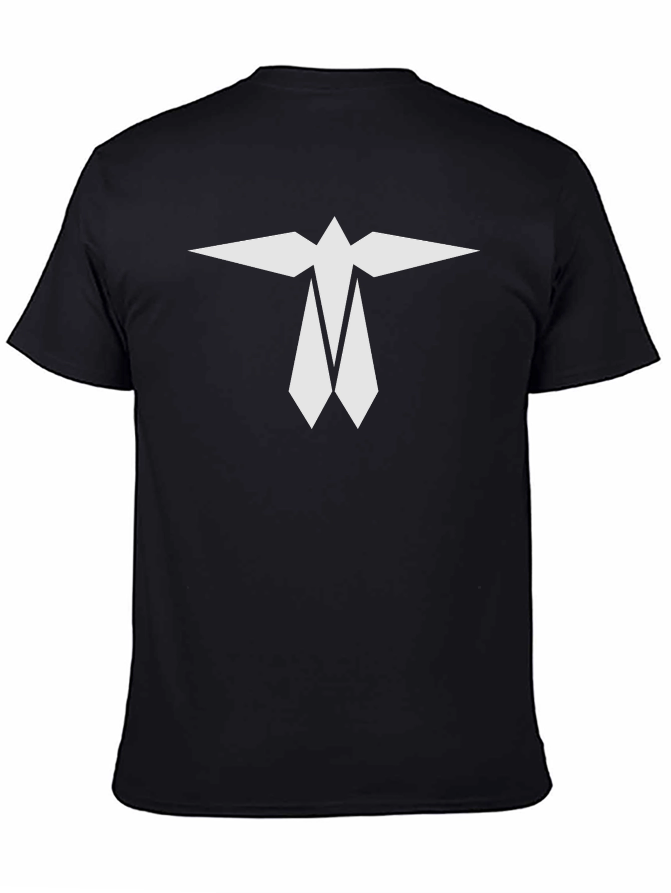 Geometric Logo Black Tee - Modern Style