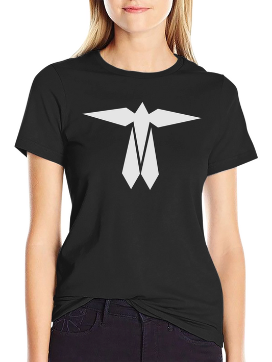 Geometric Logo Black Tee - Modern Style