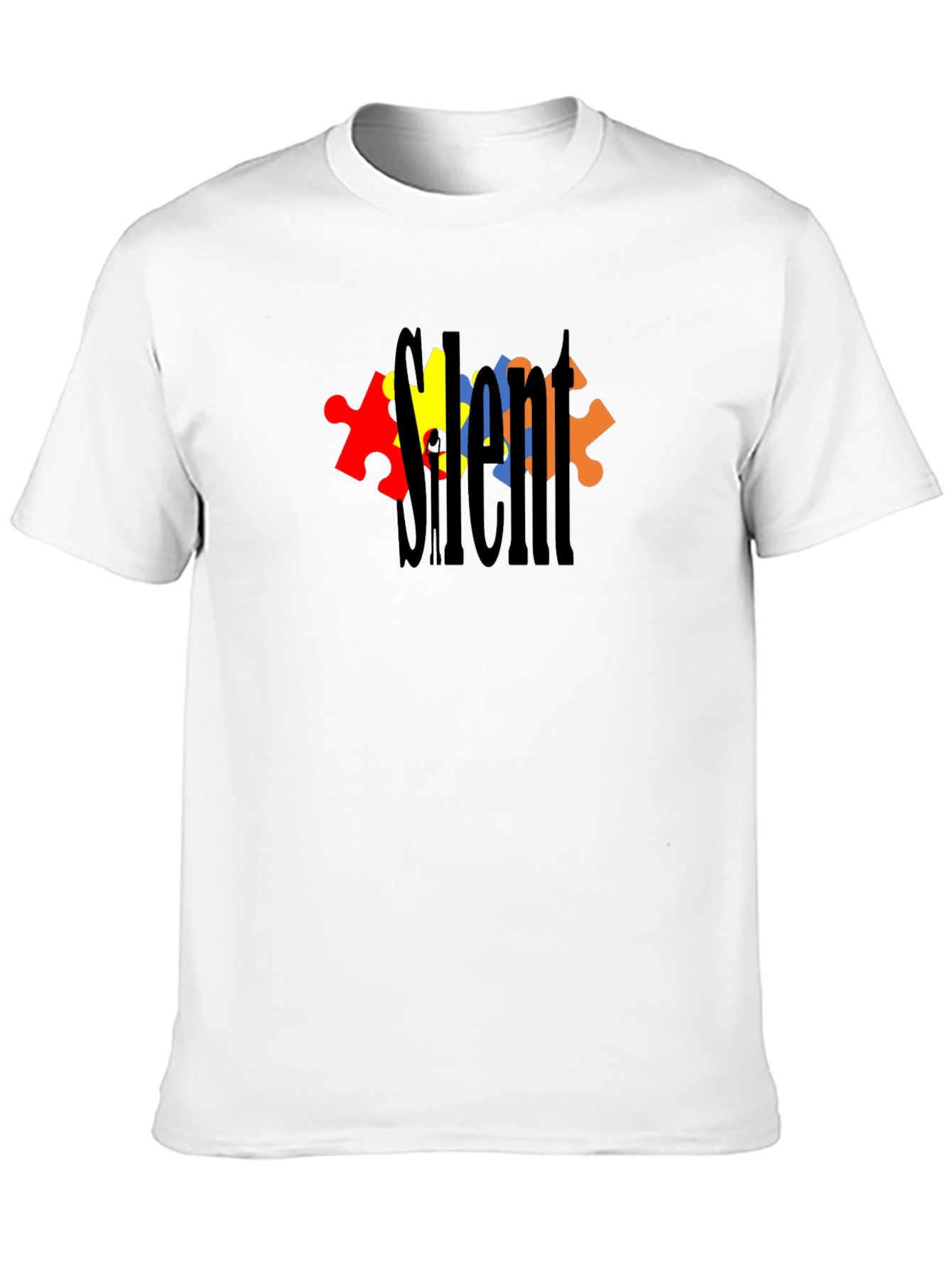 Silent Autism Awareness T-Shirt - Black