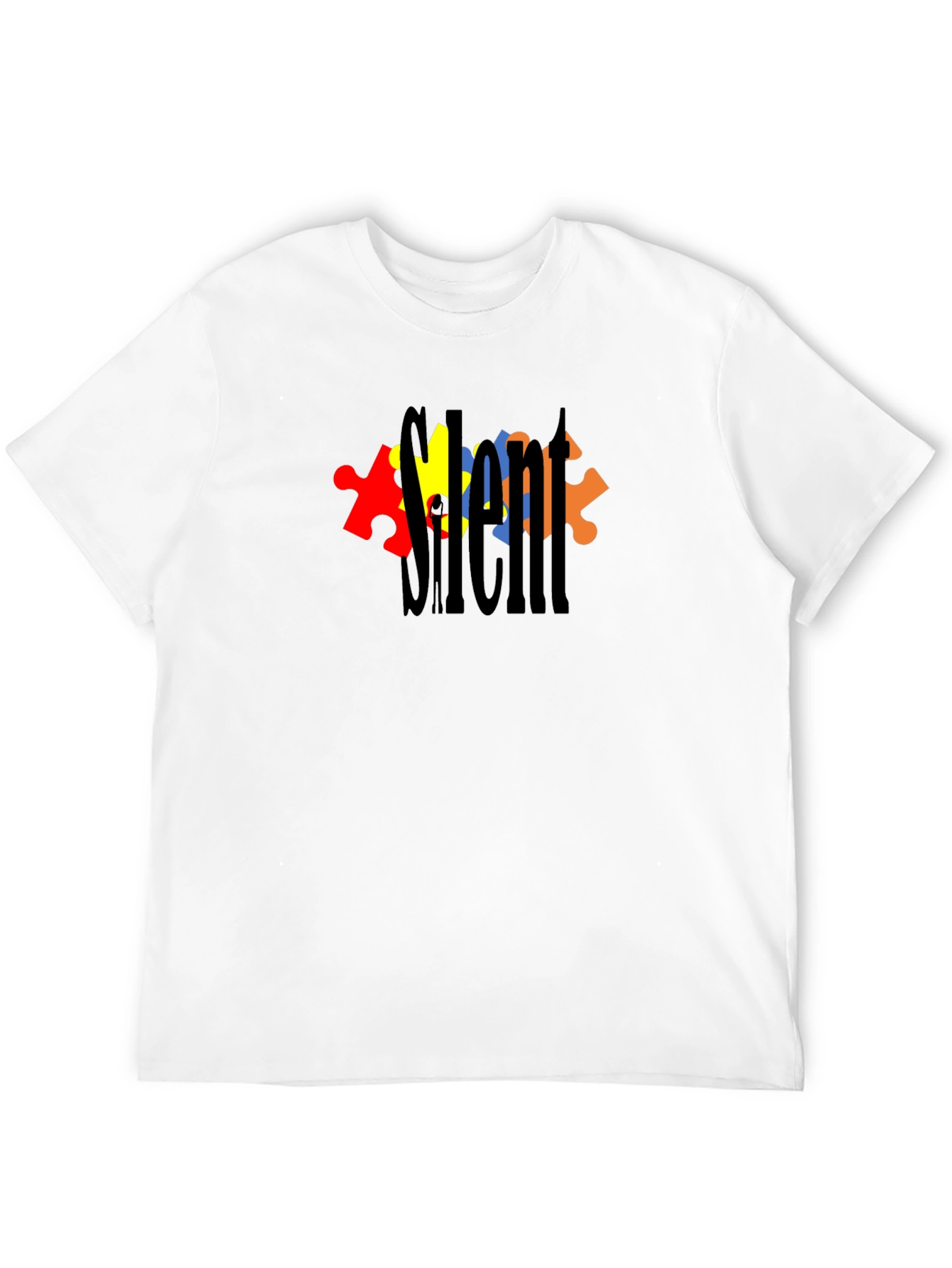 Silent Autism Awareness T-Shirt - Black
