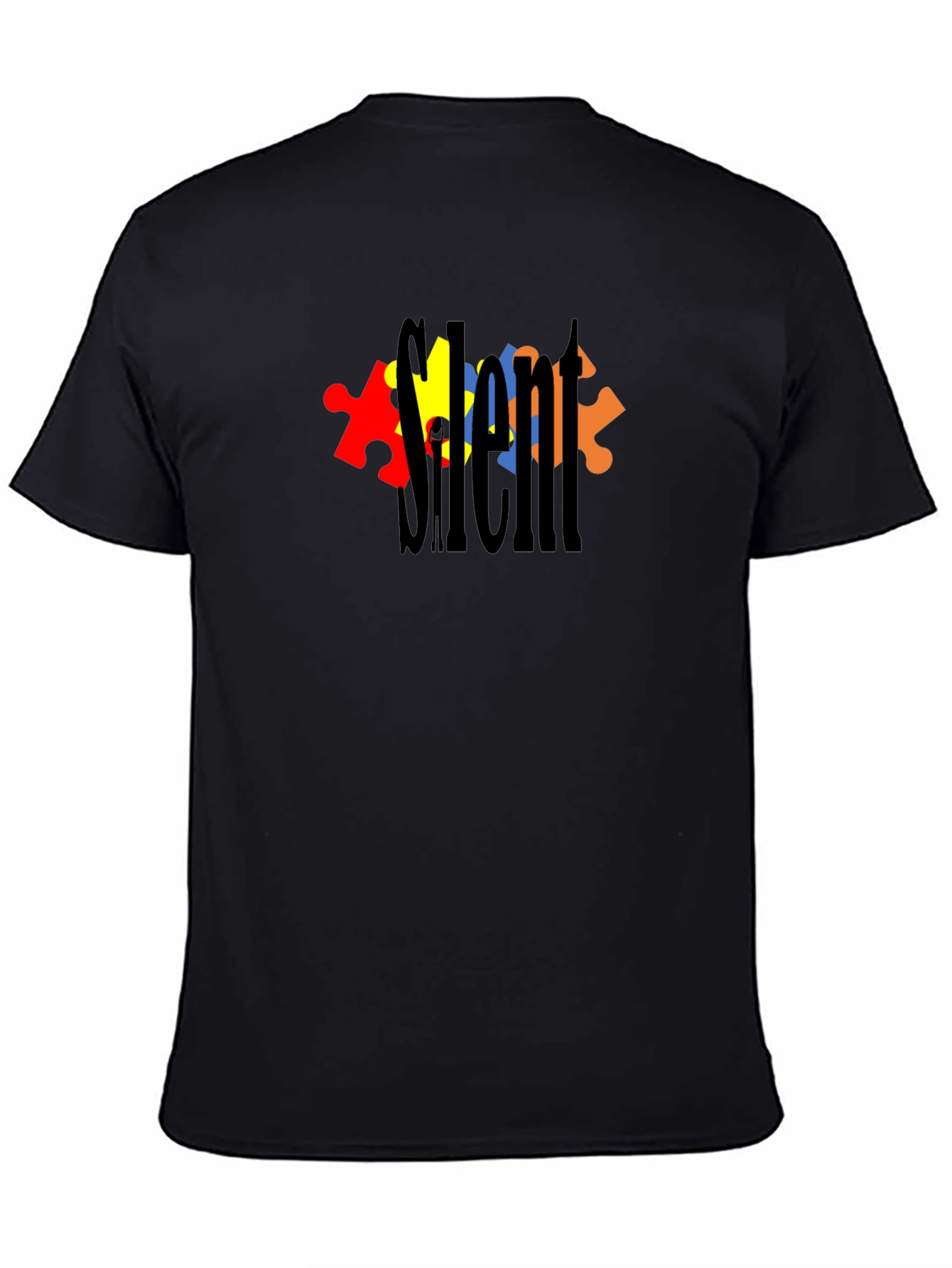 Silent Autism Awareness T-Shirt - Black