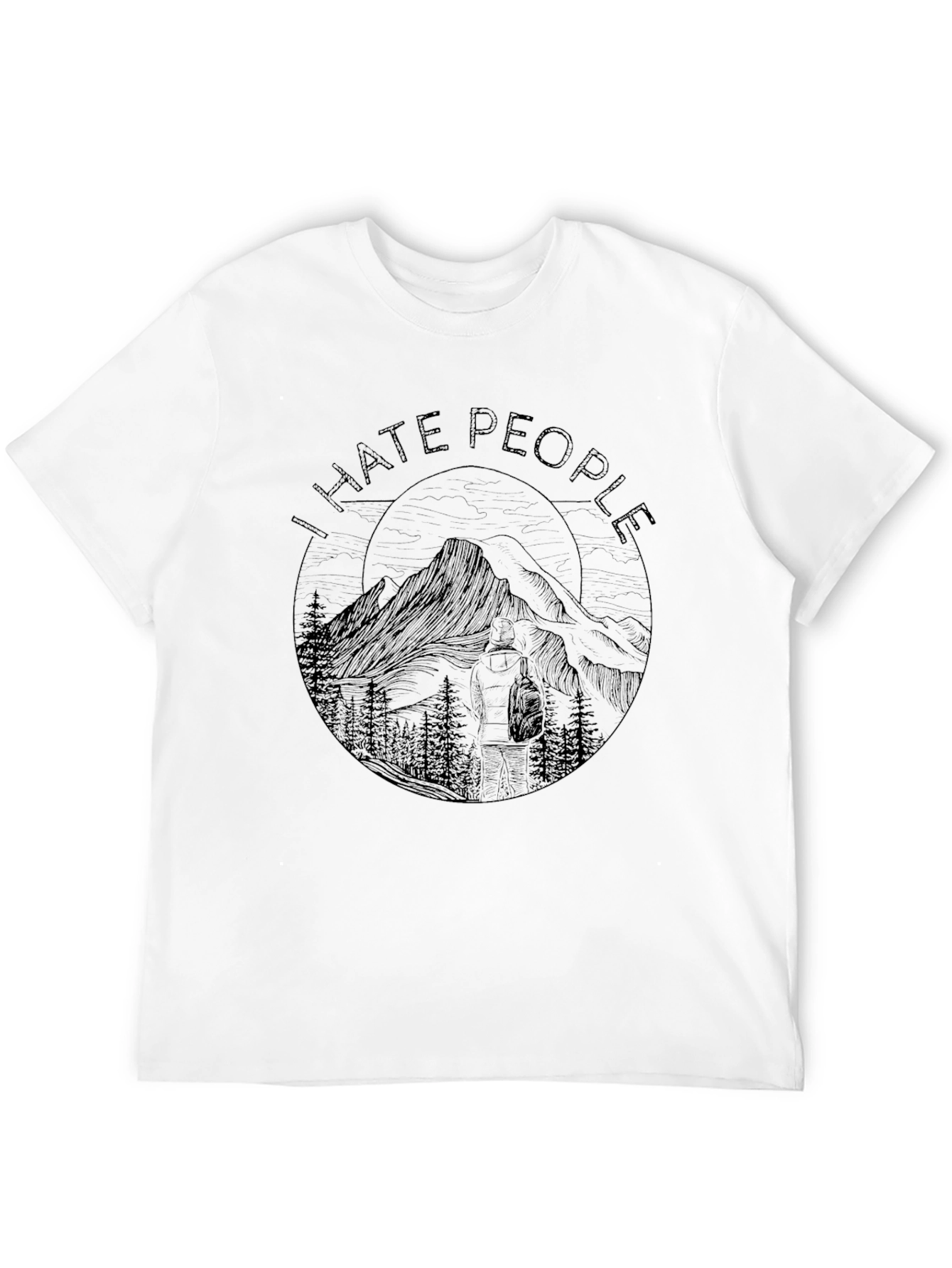 I Hate People Mountain Graphic Tee