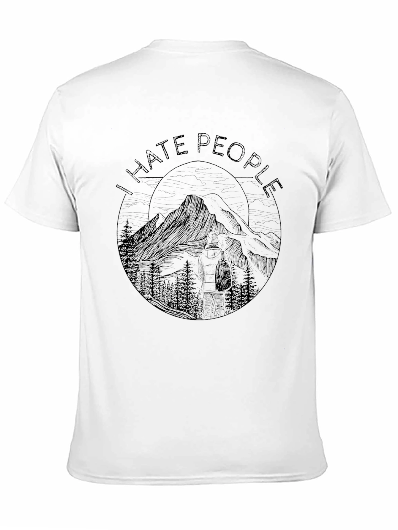 I Hate People Mountain Graphic Tee