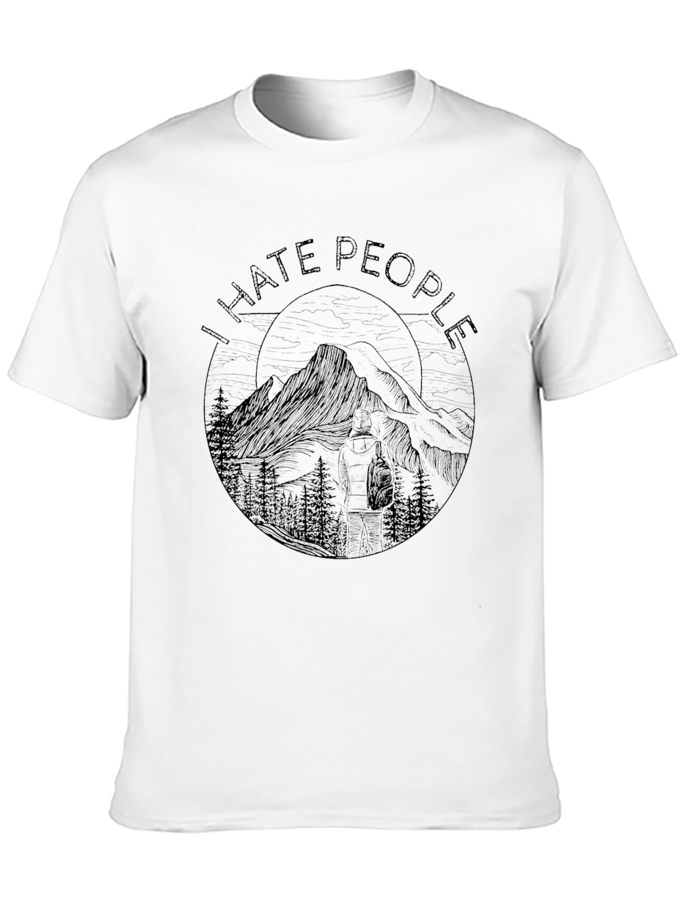 I Hate People Mountain Graphic Tee