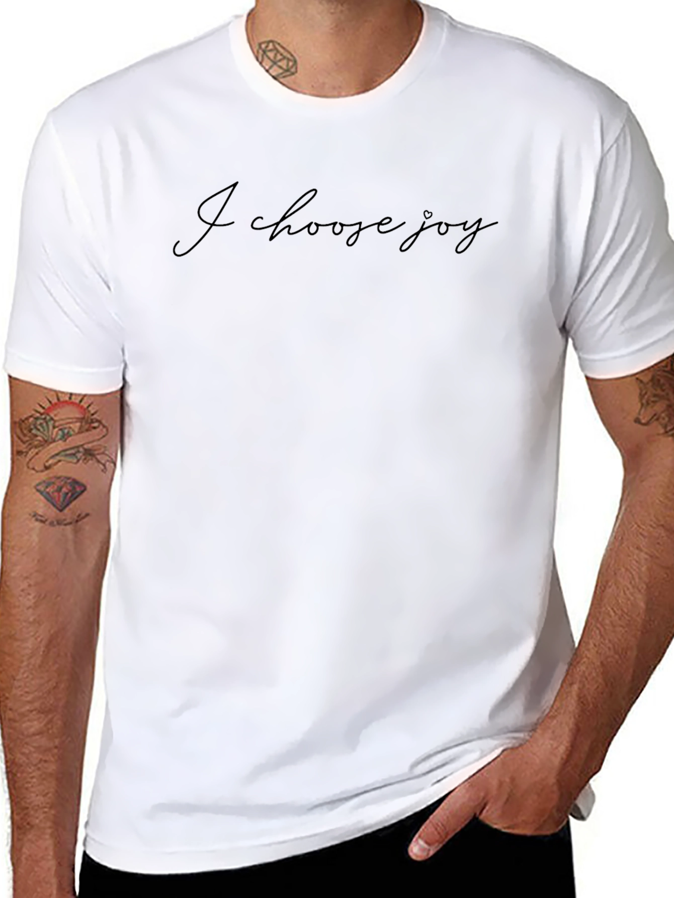 I Choose Joy Black Graphic Tee