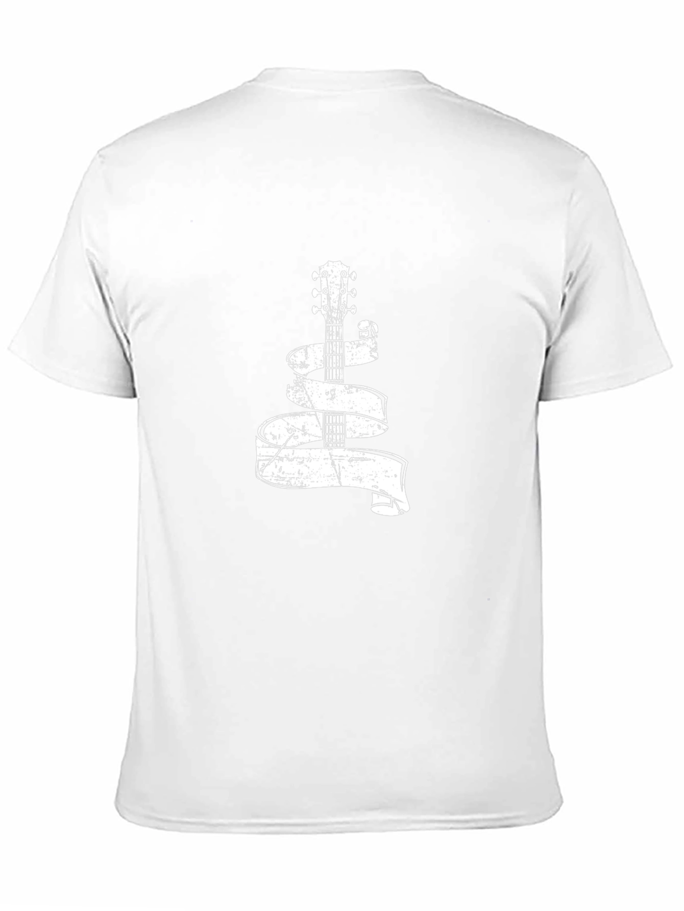 Guitar Ribbon Graphic Tee - Black
