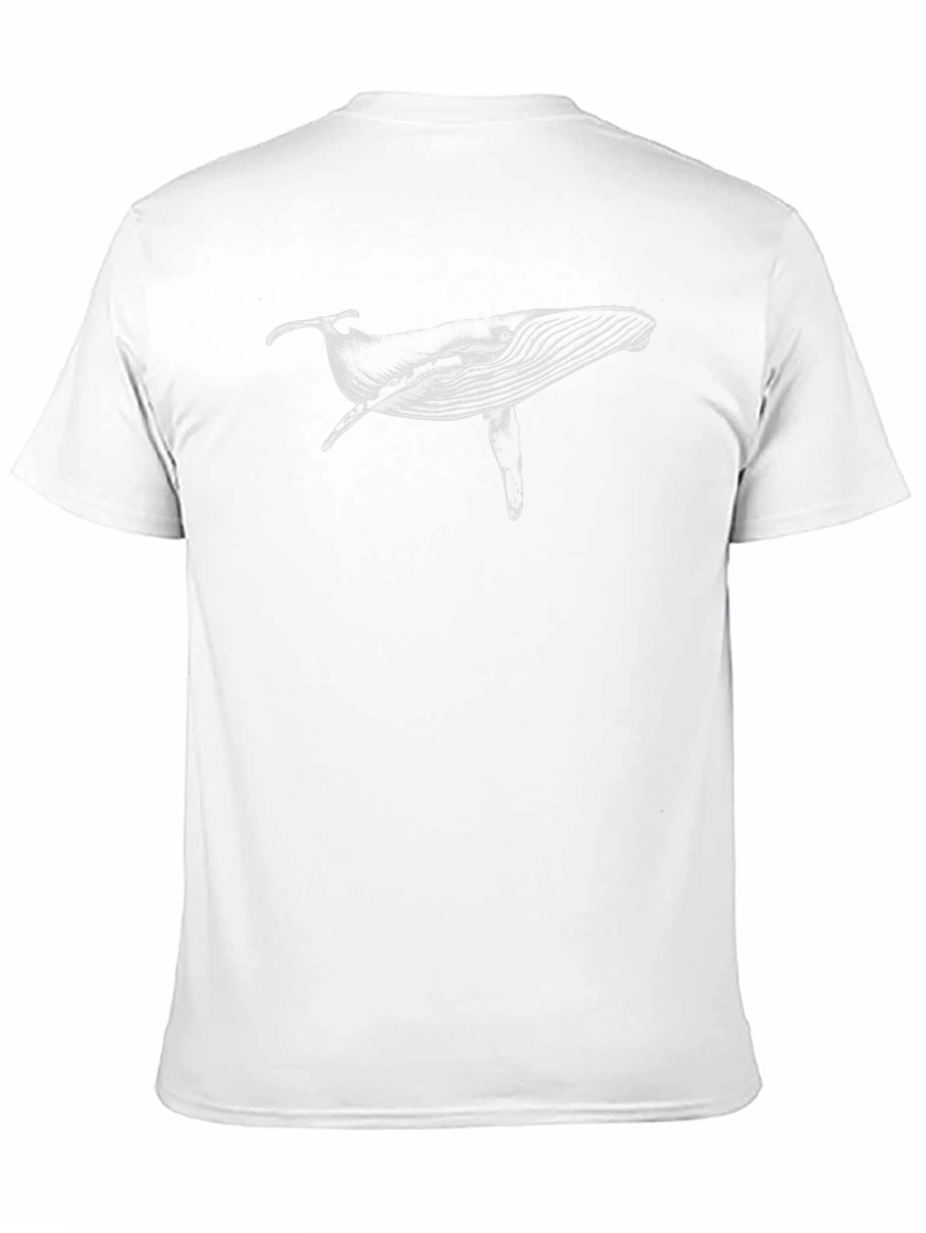 Whale Graphic Tee - Black Cotton Blend