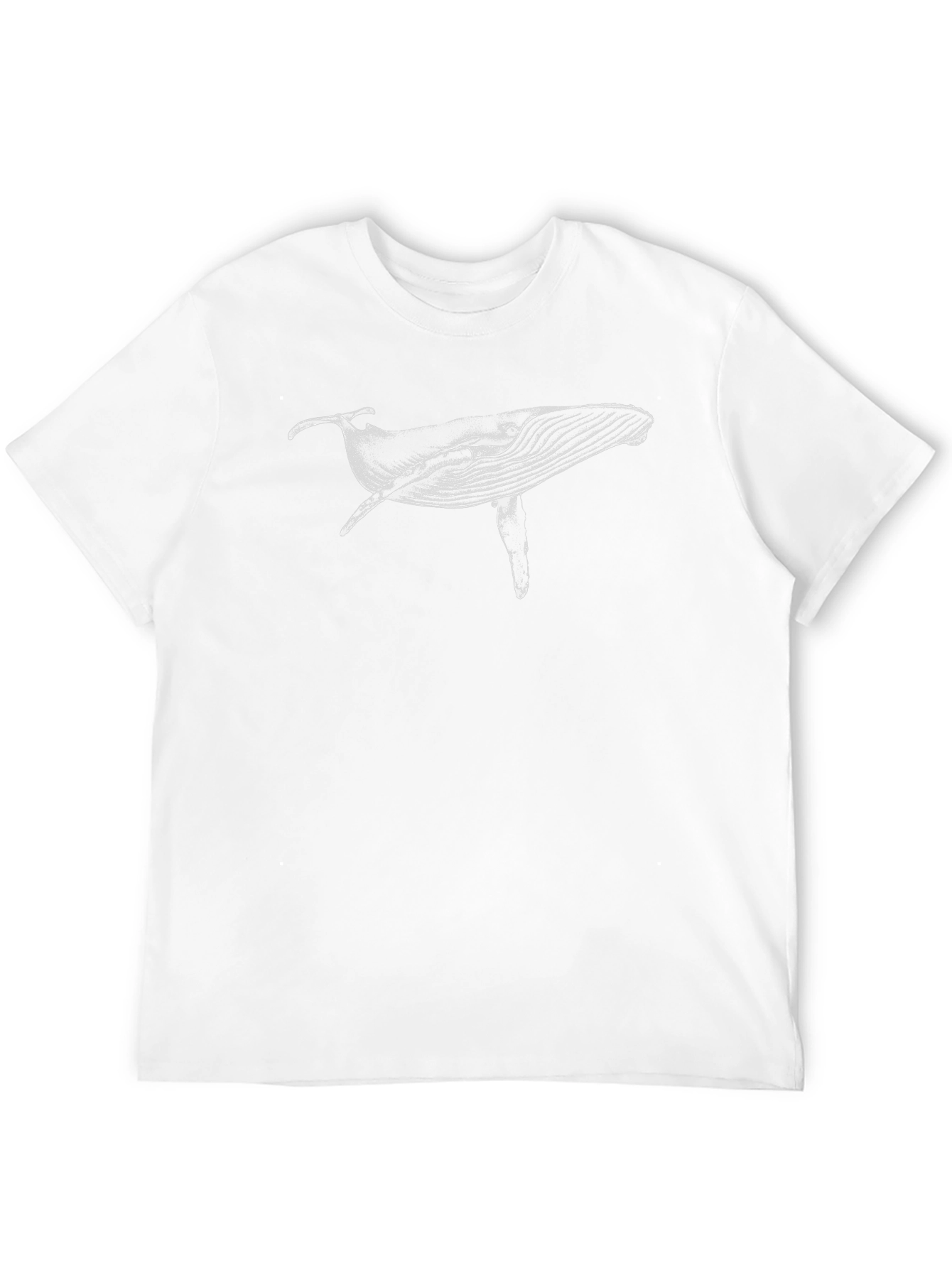 Whale Graphic Tee - Black Cotton Blend