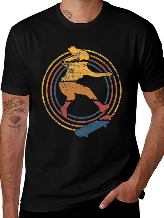 Retro Skater Graphic Tee - Vintage Style