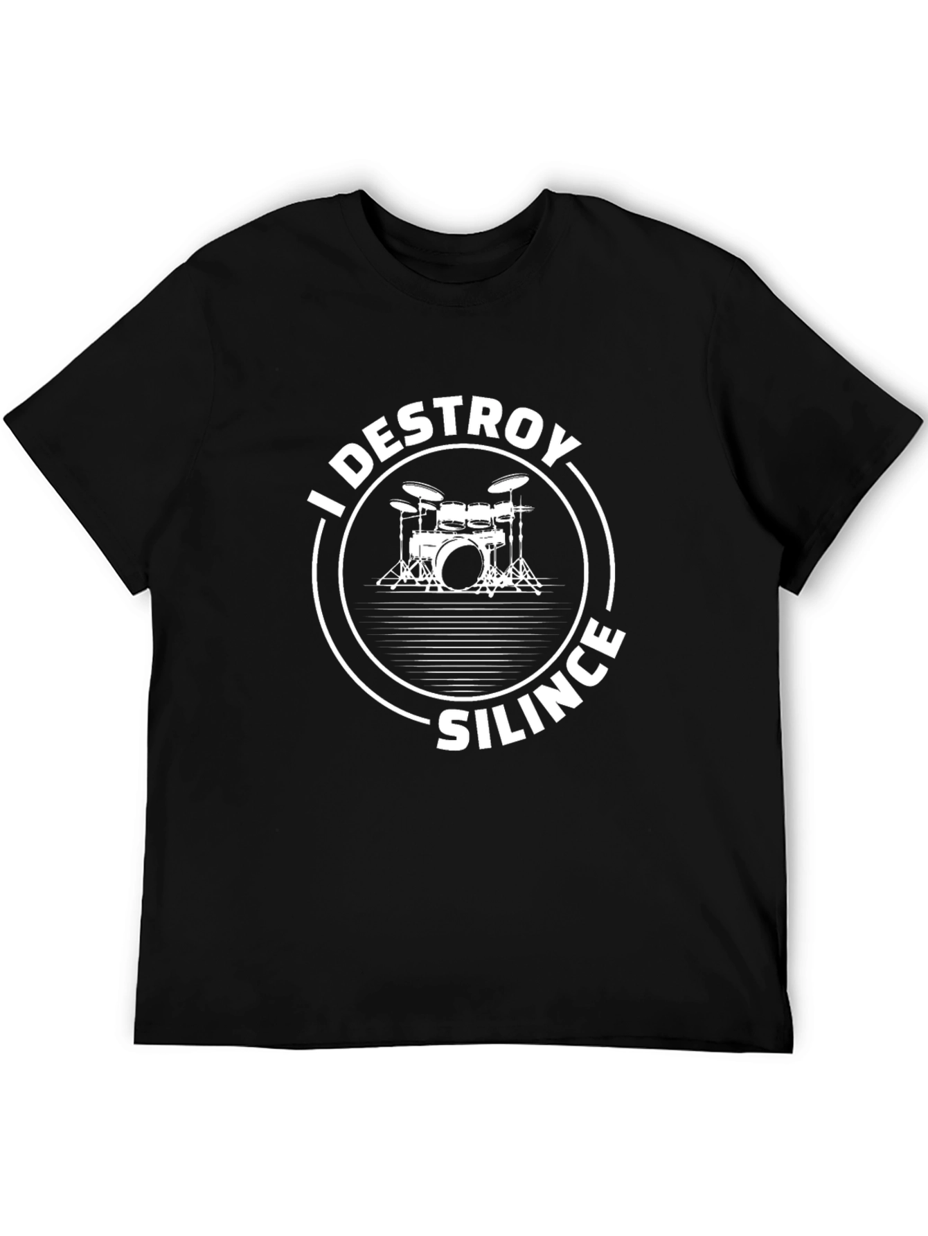I Destroy Silence Drummer T-Shirt - Black
