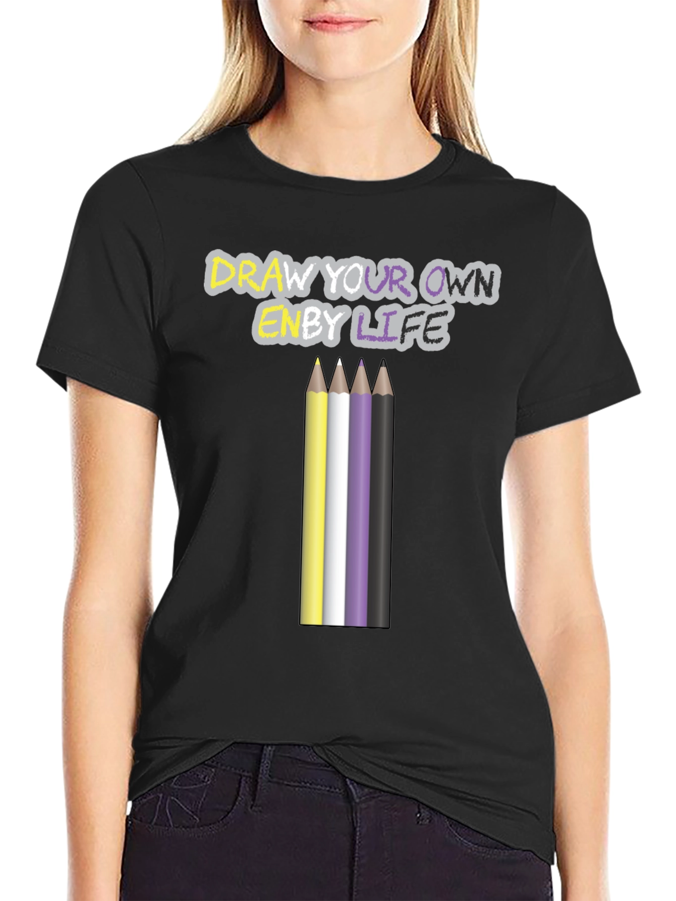 Draw Your Own Enby Life T-Shirt