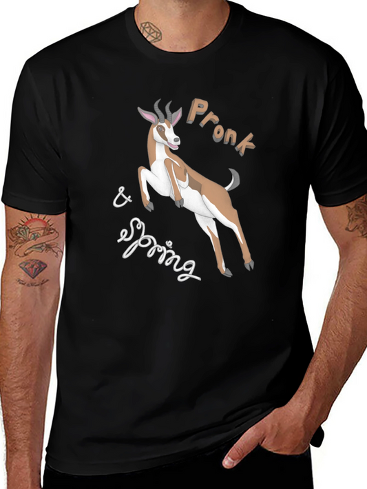 Prong & Springbok Graphic Tee - Black
