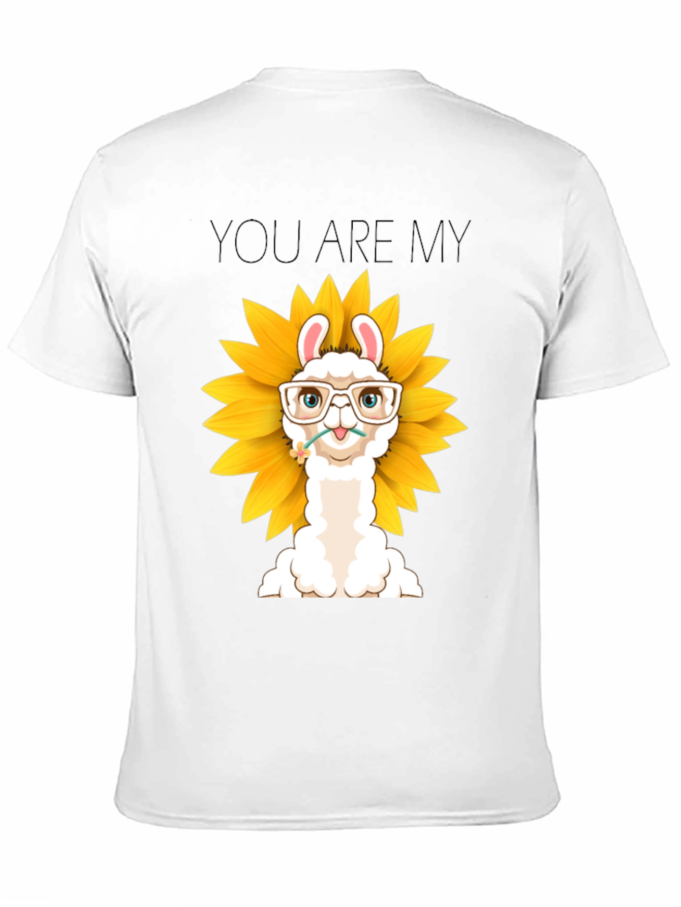 Sunflower Llama Graphic T-Shirt - You Are My Sunshine