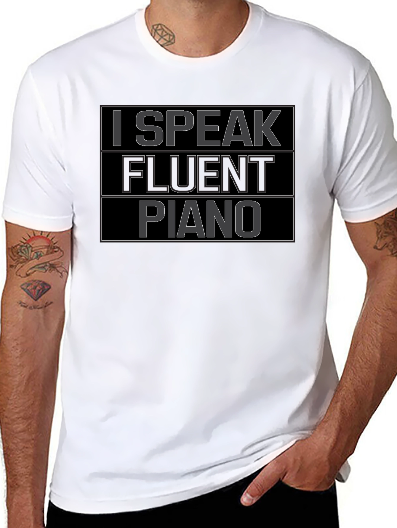I Speak Fluent Piano T-Shirt - Musician Tee