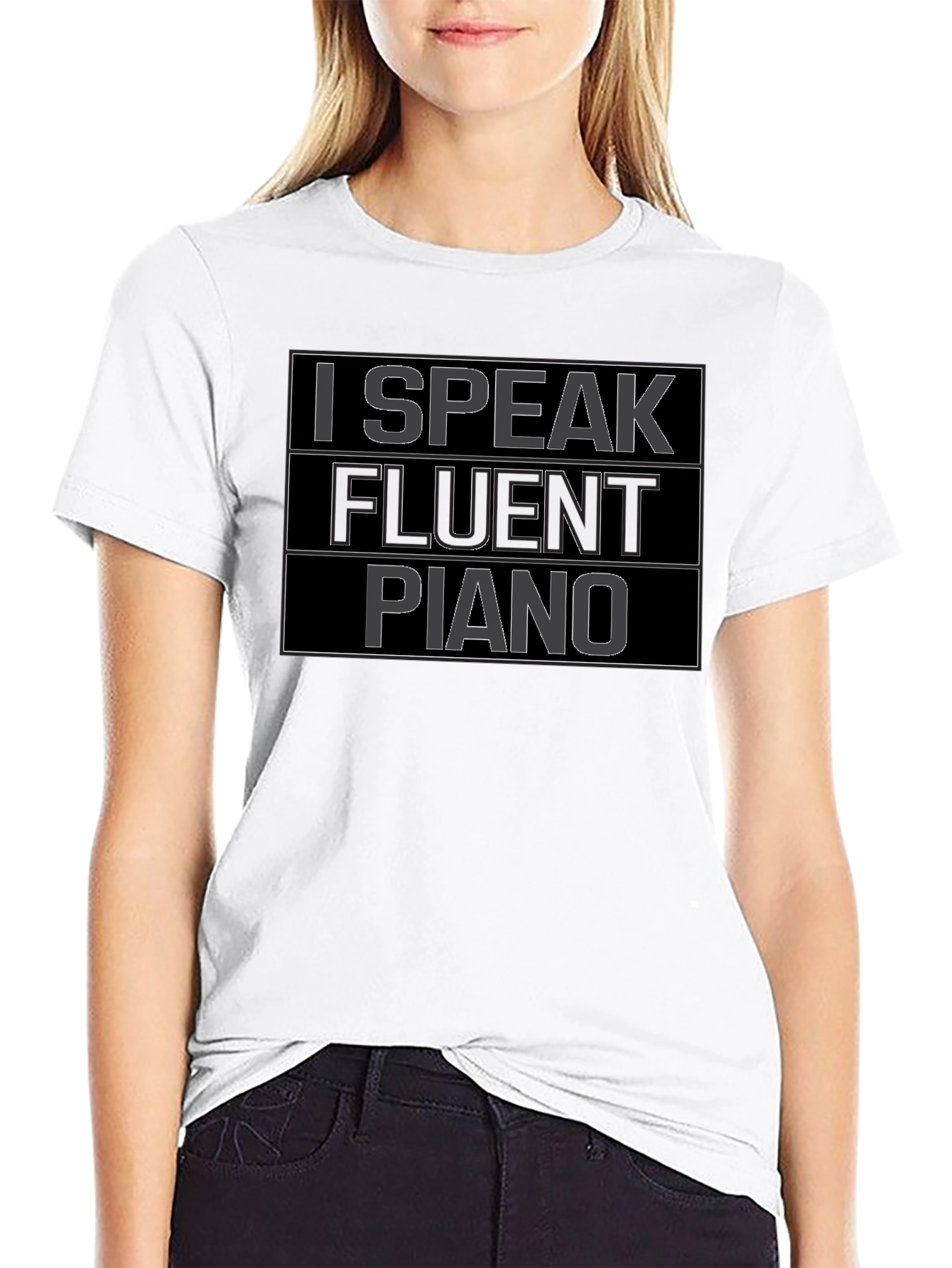 I Speak Fluent Piano T-Shirt - Musician Tee