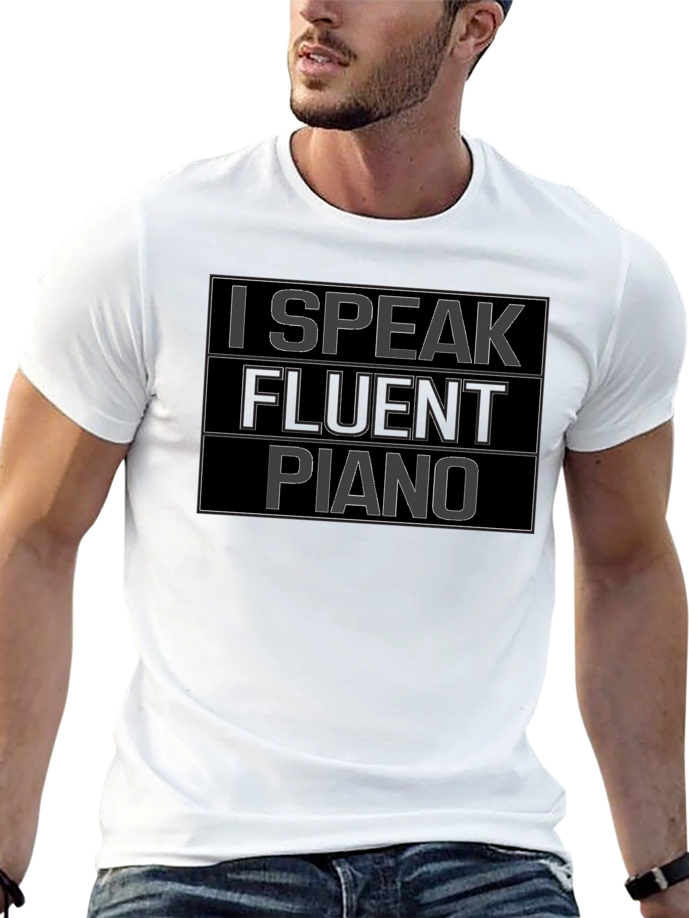 I Speak Fluent Piano T-Shirt - Musician Tee
