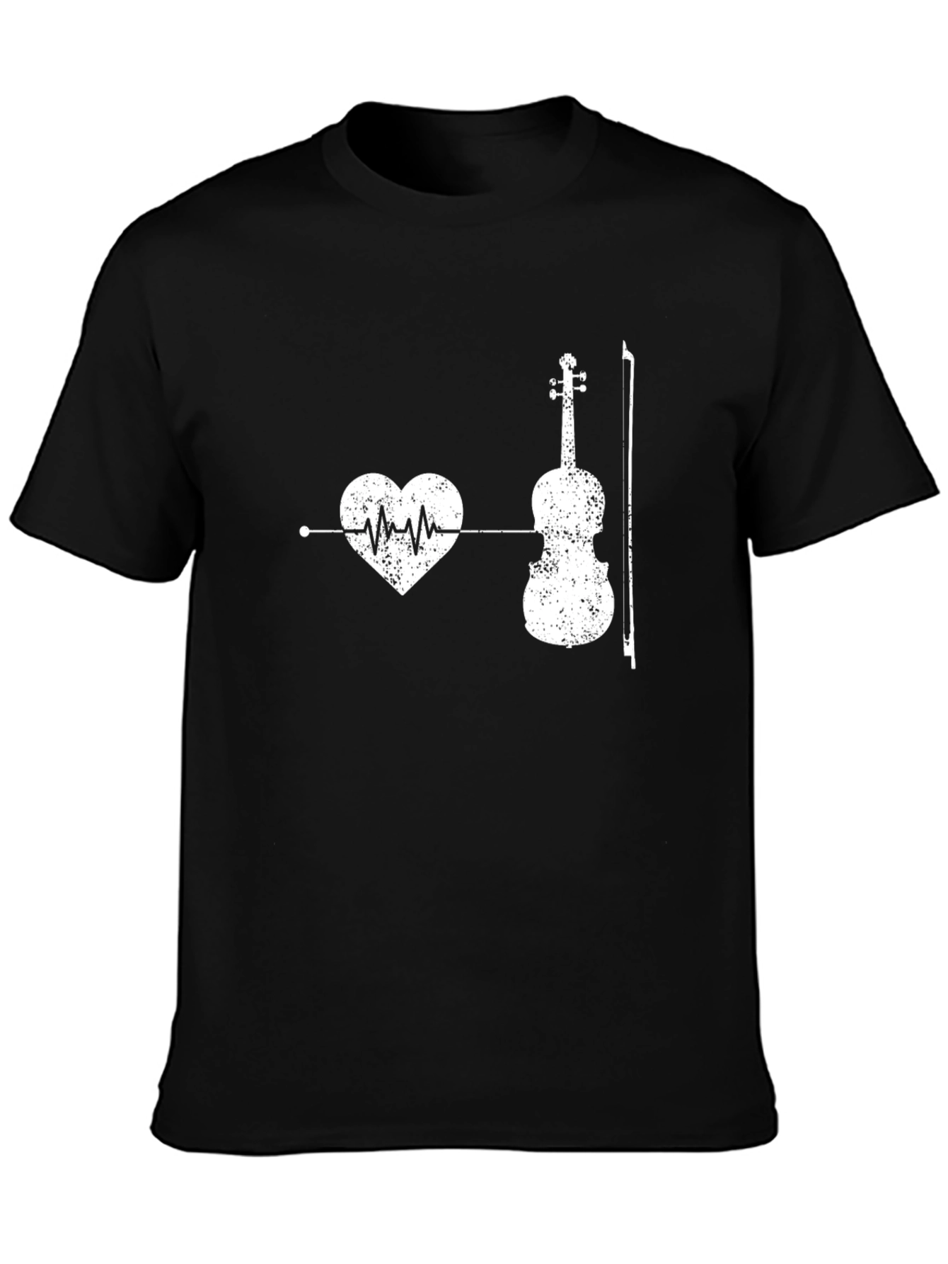 Musical Heartbeat T-Shirt - Violin Love