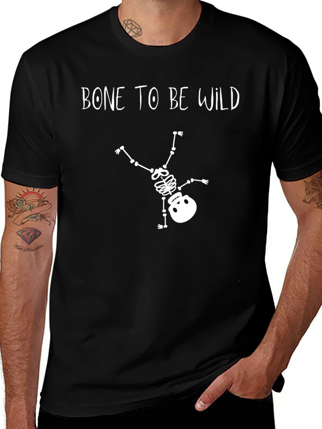 Bone To Be Wild Halloween Graphic Tee