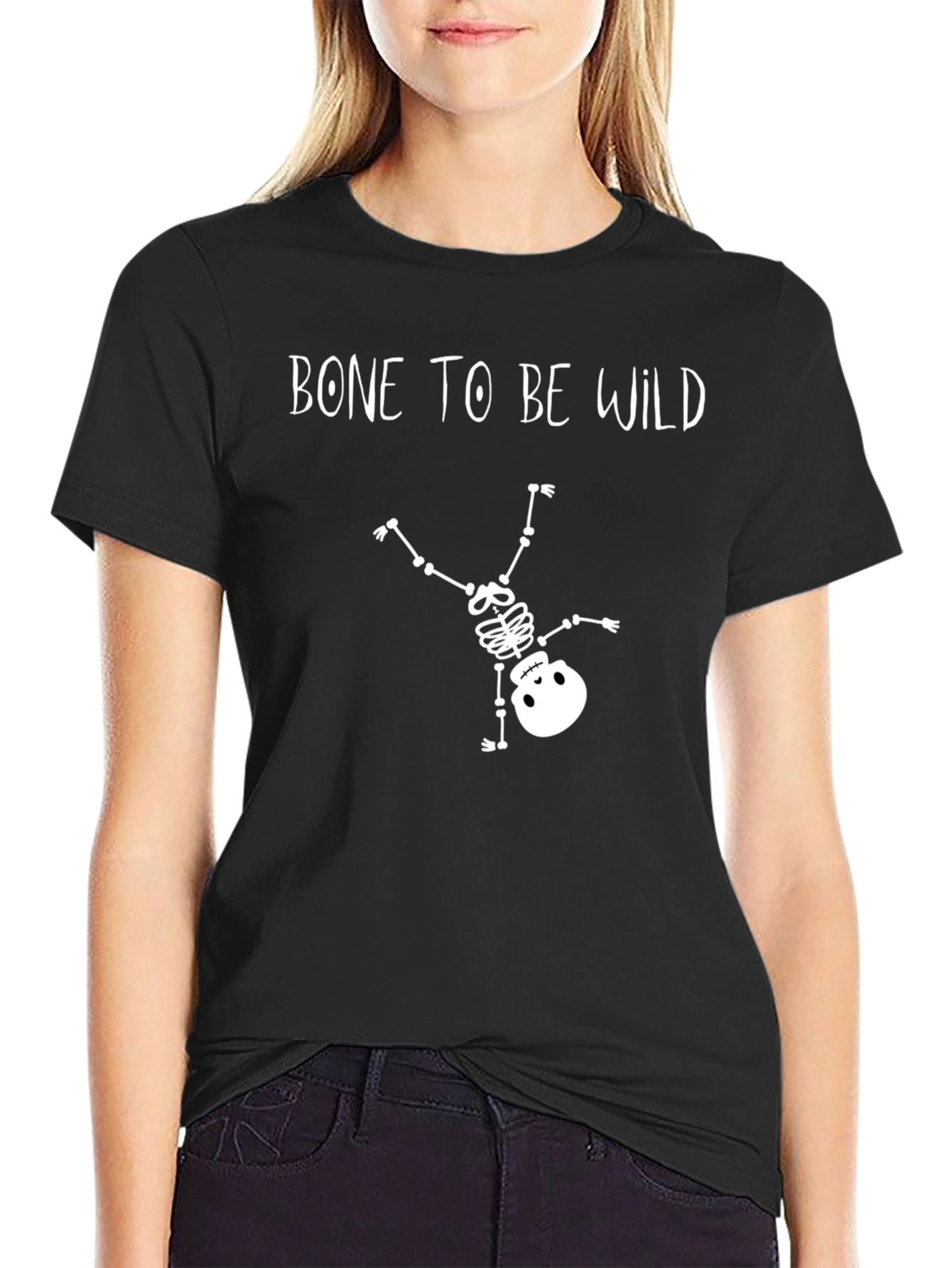 Bone To Be Wild Halloween Graphic Tee