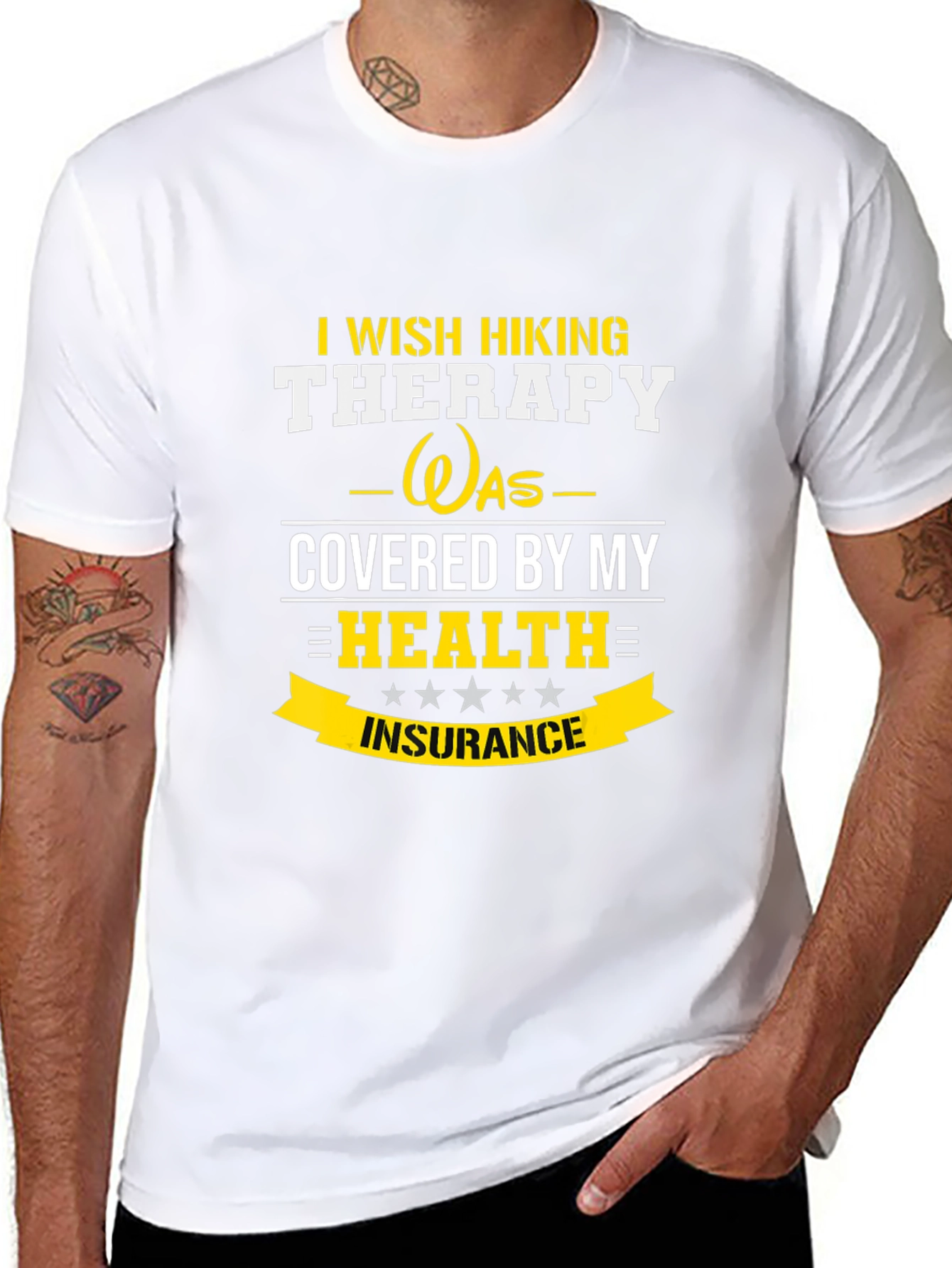 Funny Hiking Therapy T-Shirt