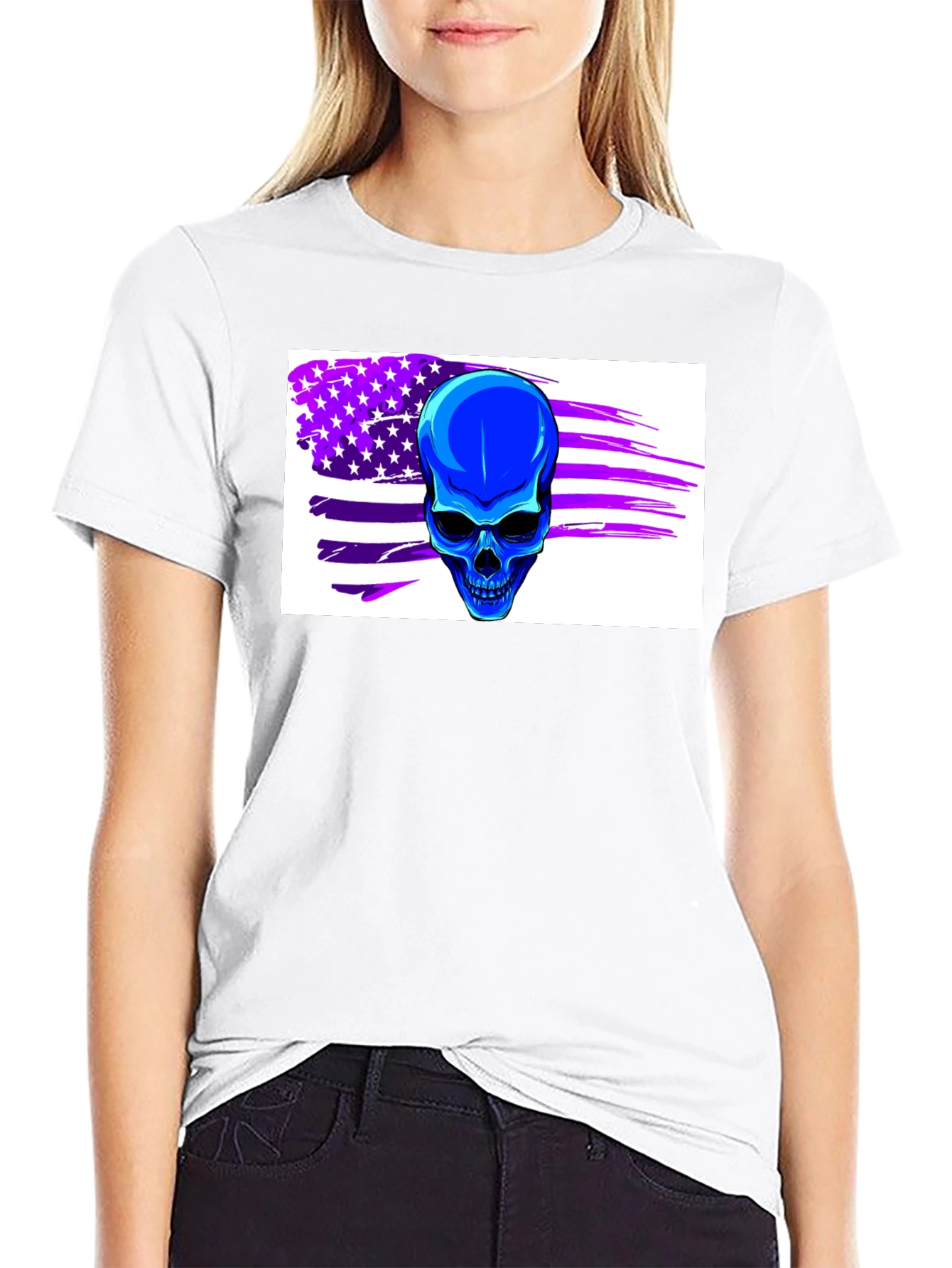 Skull Flag Graphic Tee - Dark Shirt